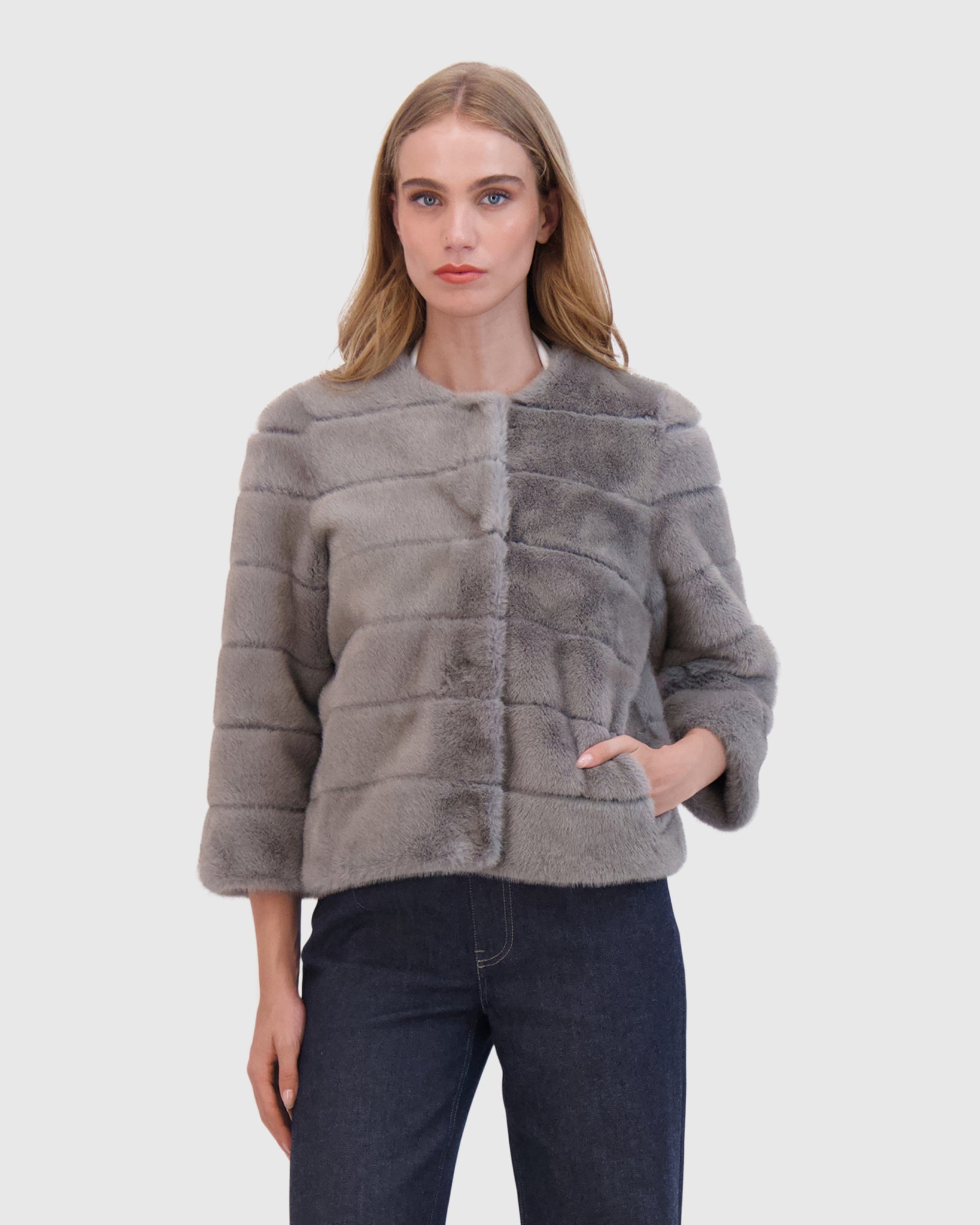 FUR-FREE MINK (FAUX FUR) JACKET