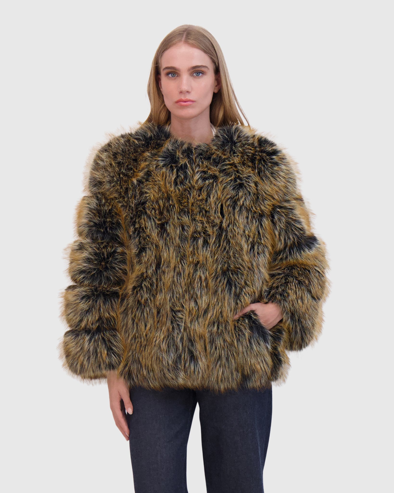 FUR-FREE FOX (FAUX FUR) JACKET