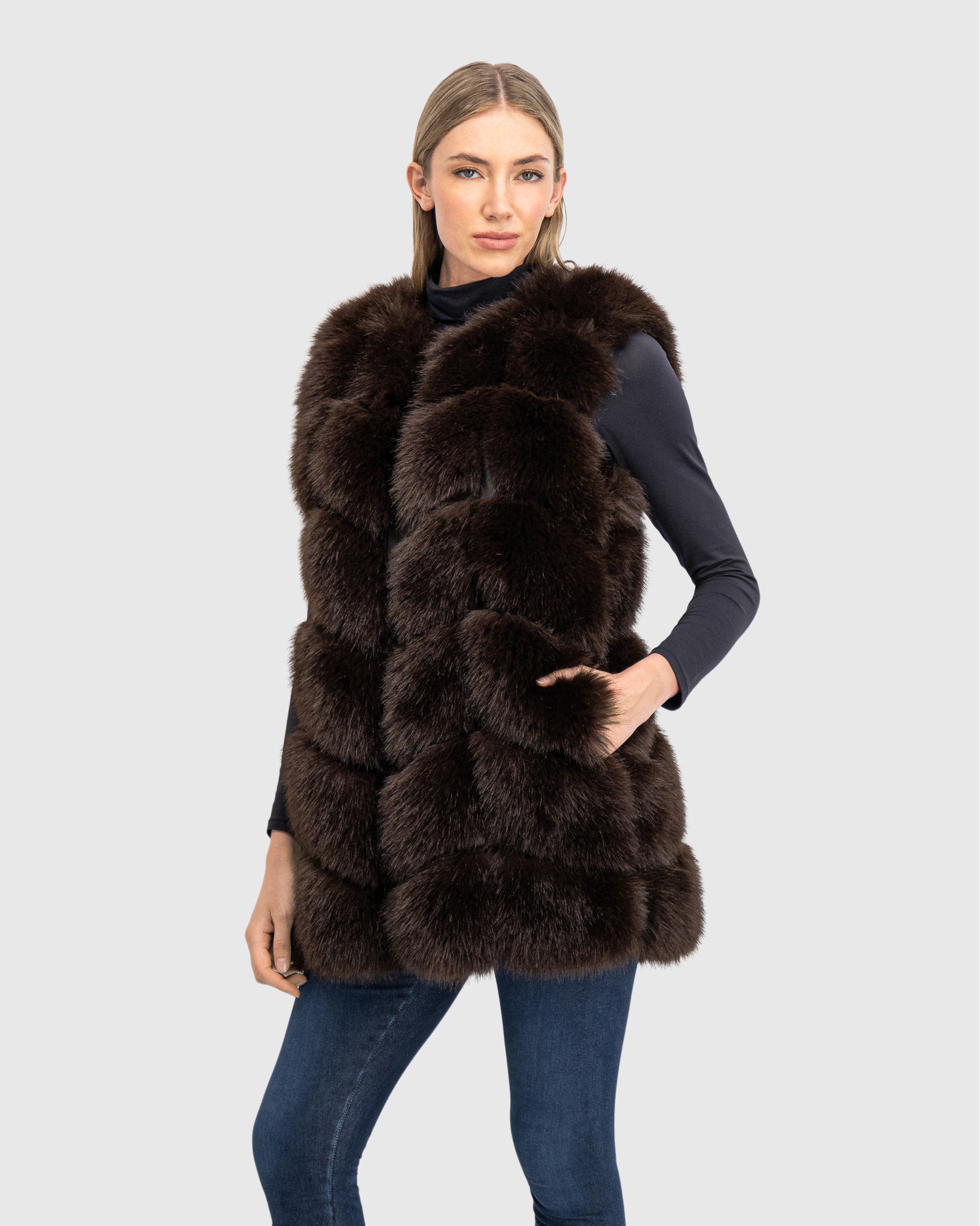 FUR-FREE FOX (FAUX FUR) VEST