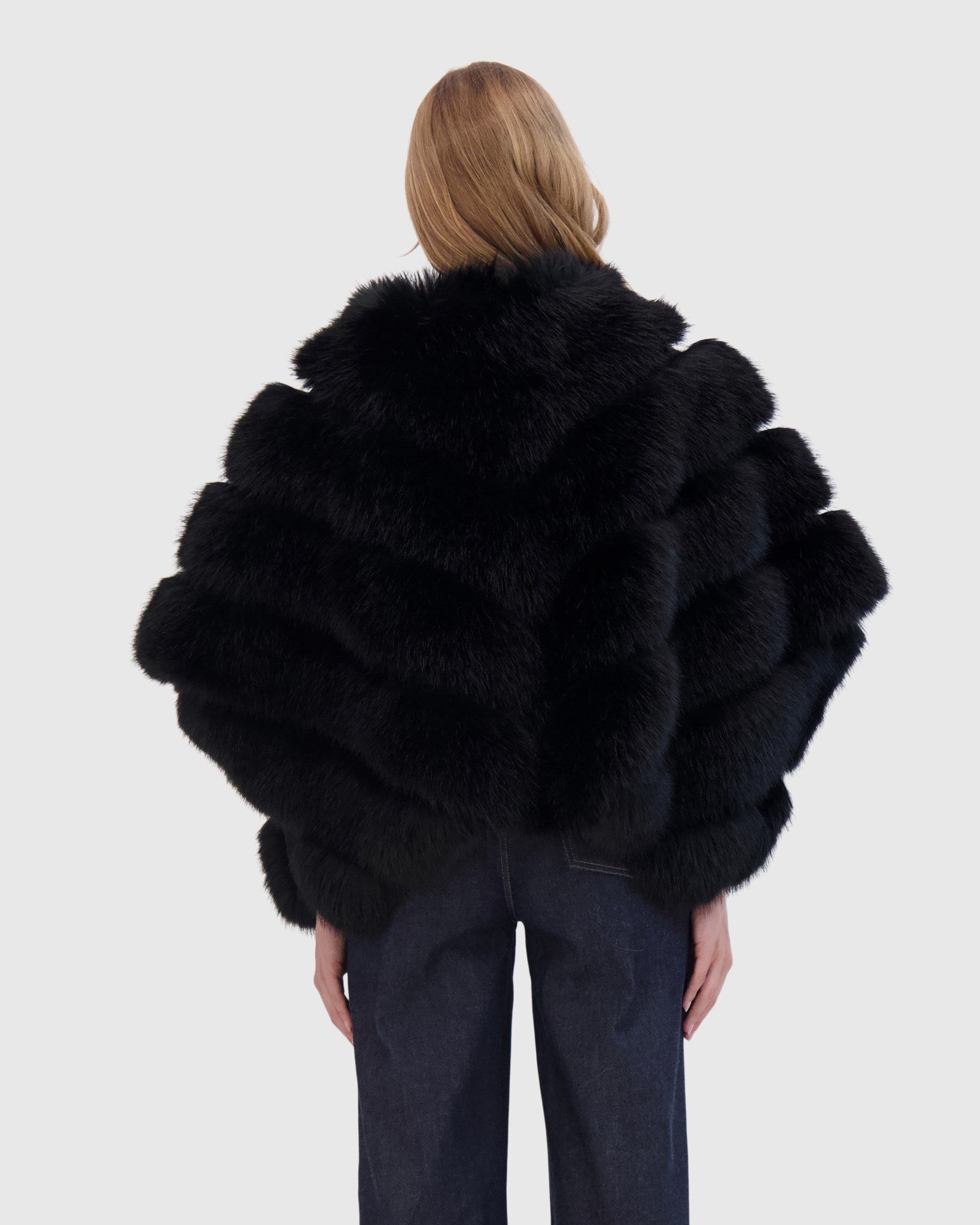 FUR-FREE FOX (FAUX FUR) CAPE