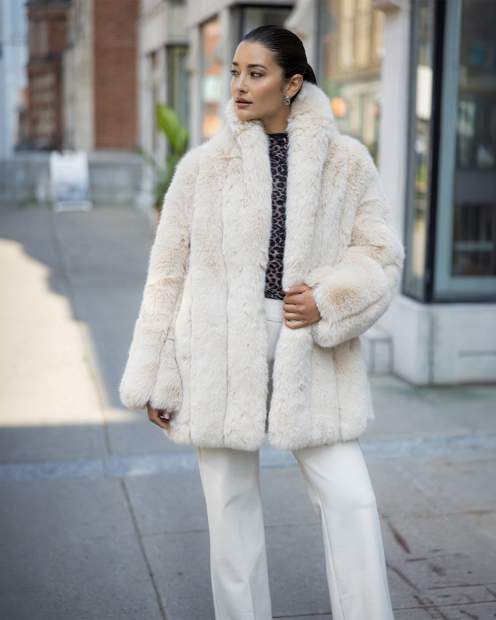 FUR-FREE FOX (FAUX FUR) STROLLER