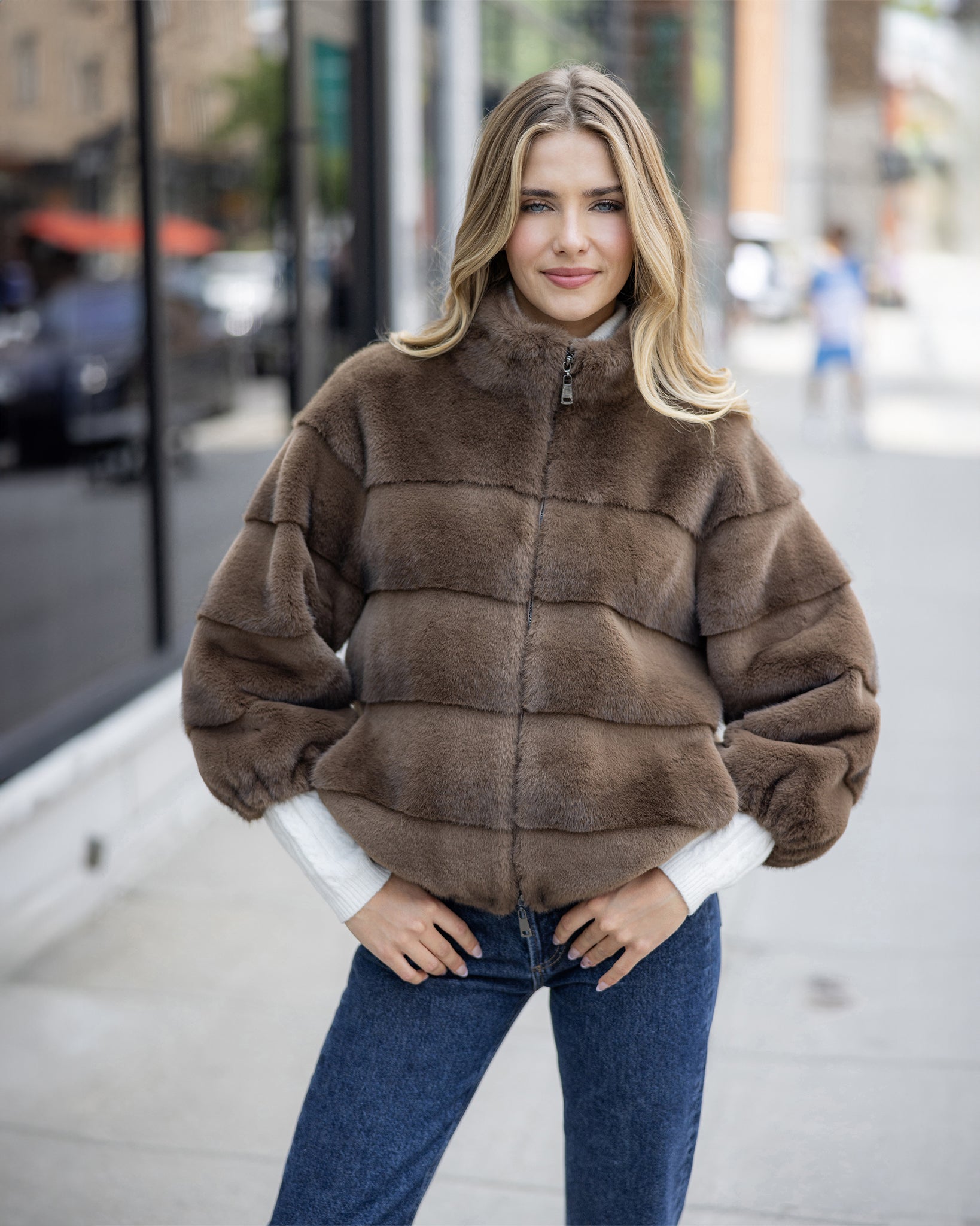 FUR-FREE MINK (FAUX FUR) JACKET