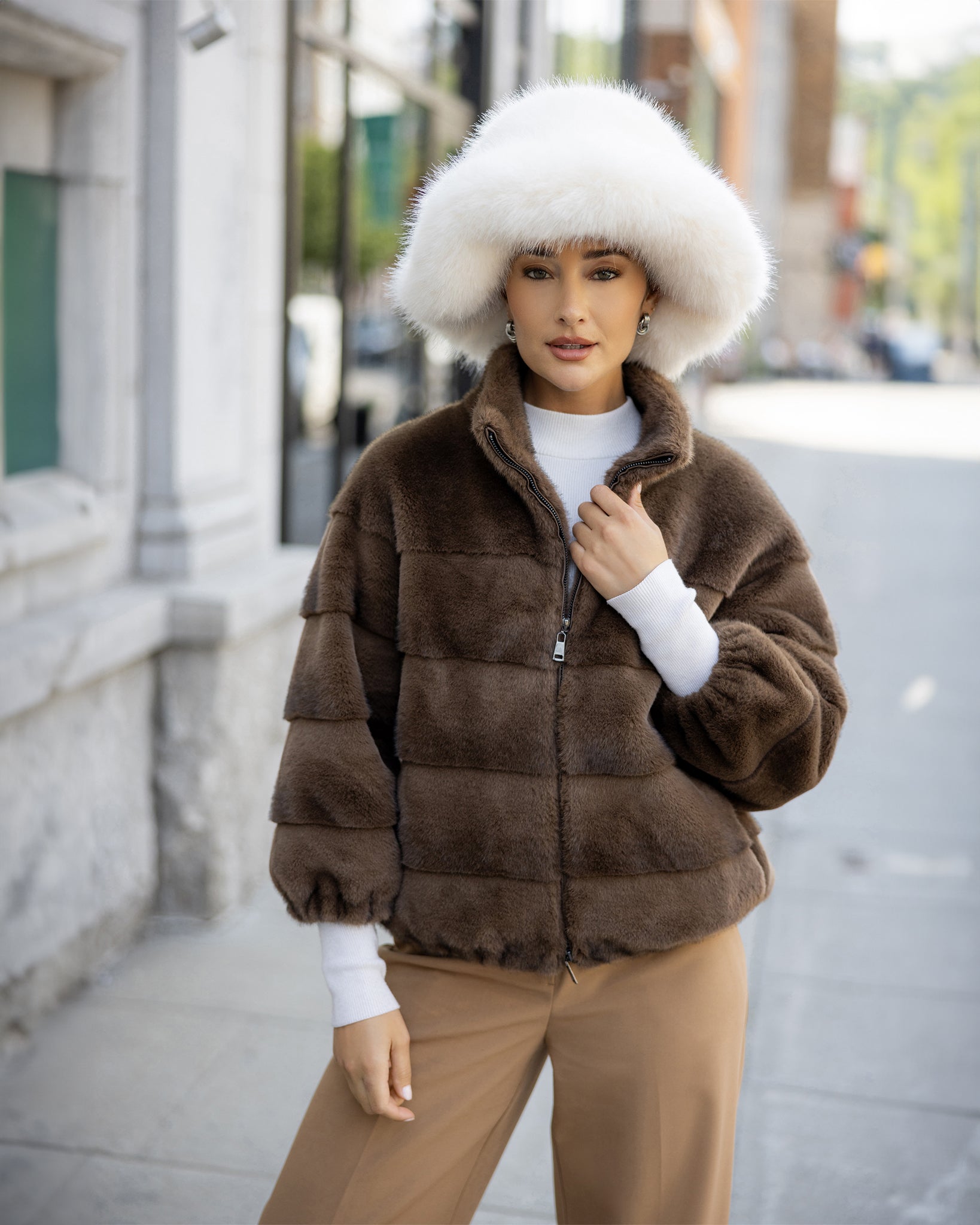 FUR-FREE FOX (FAUX FUR) HAT