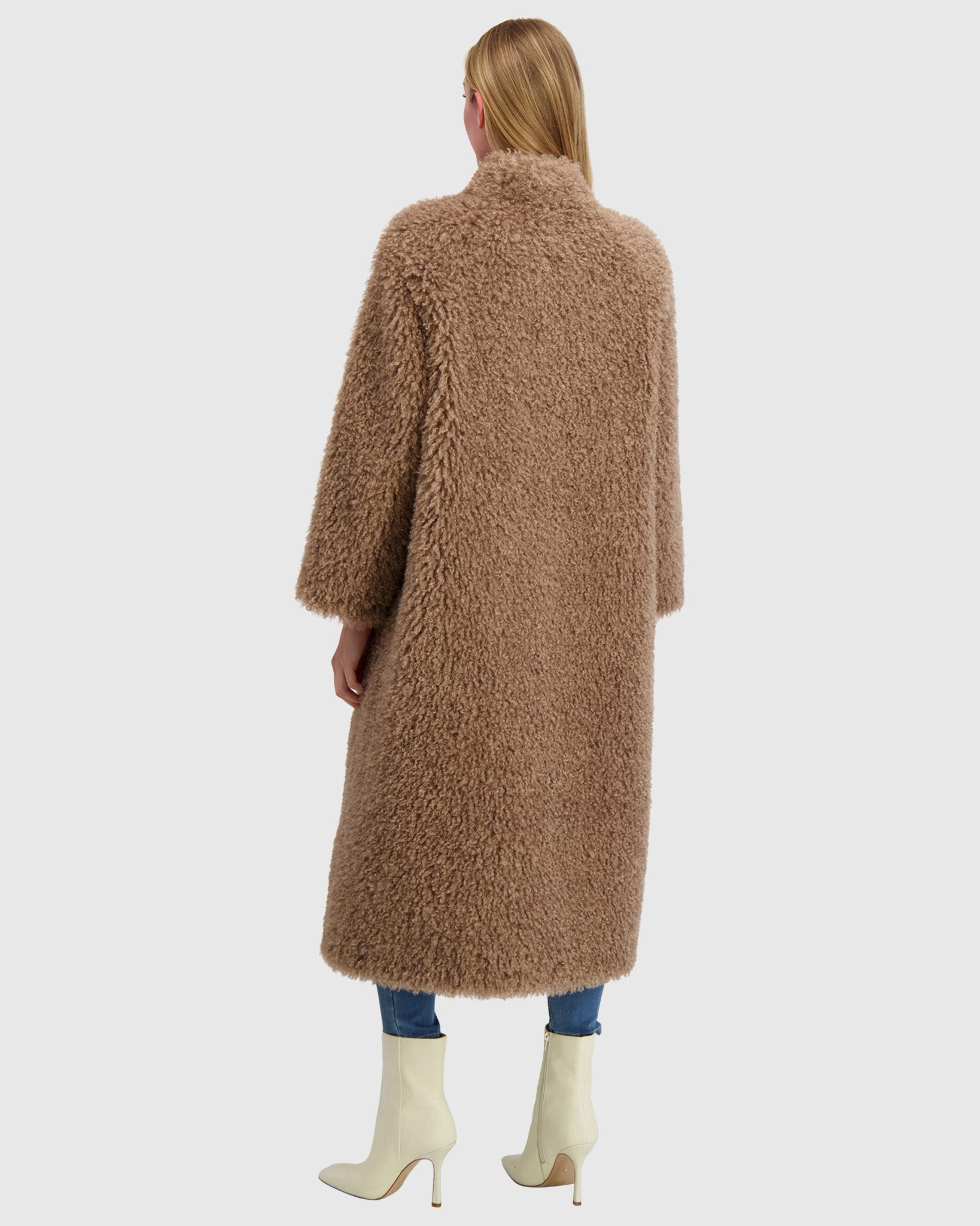 FUR-FREE CASHMERE GOAT (FAUX FUR) COAT