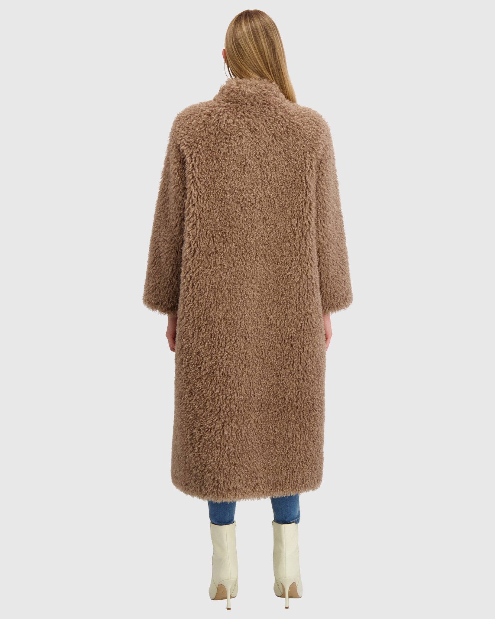 FUR-FREE CASHMERE GOAT (FAUX FUR) COAT