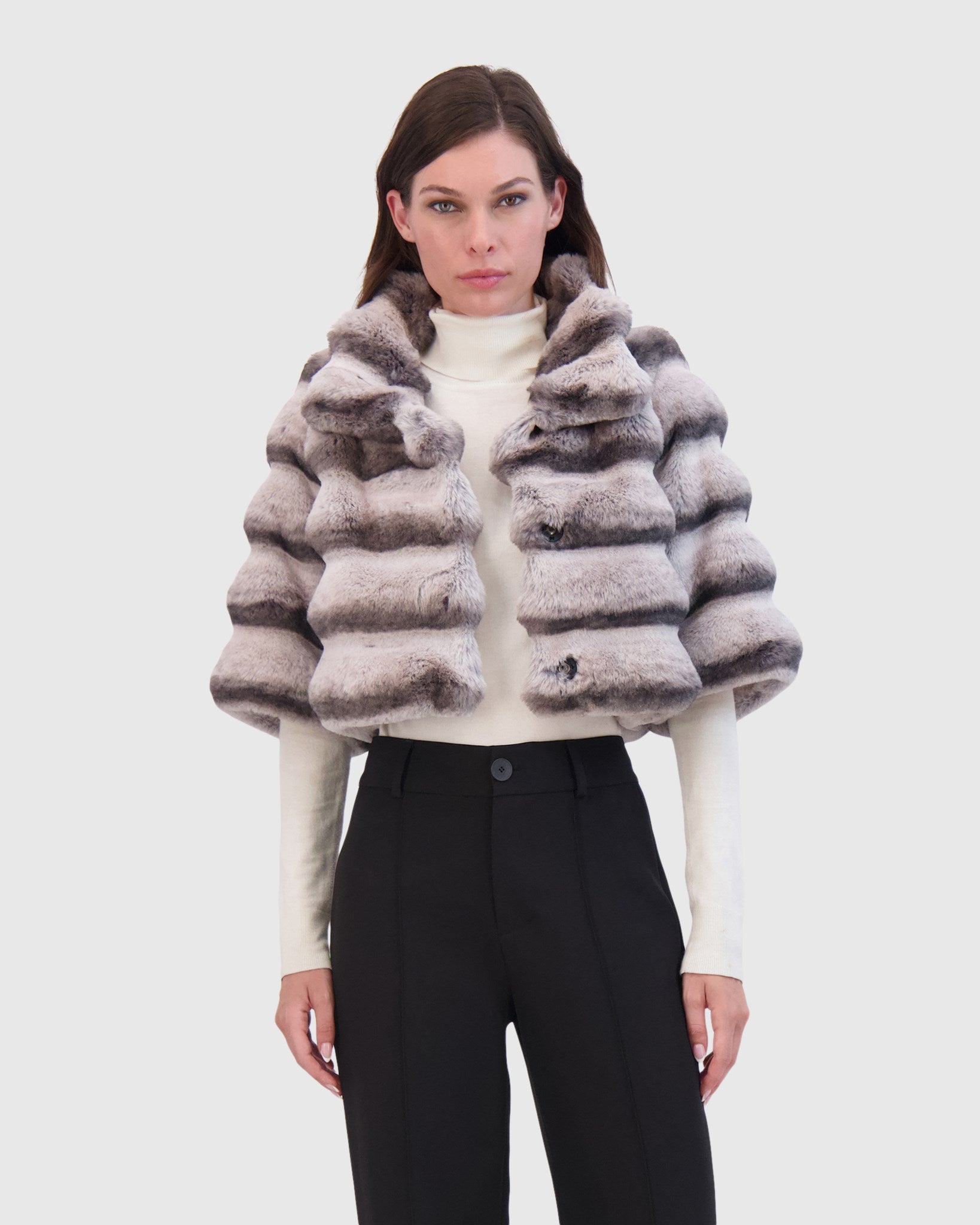 FUR-FREE CHINCHILLA (FAUX FUR) BOLERO