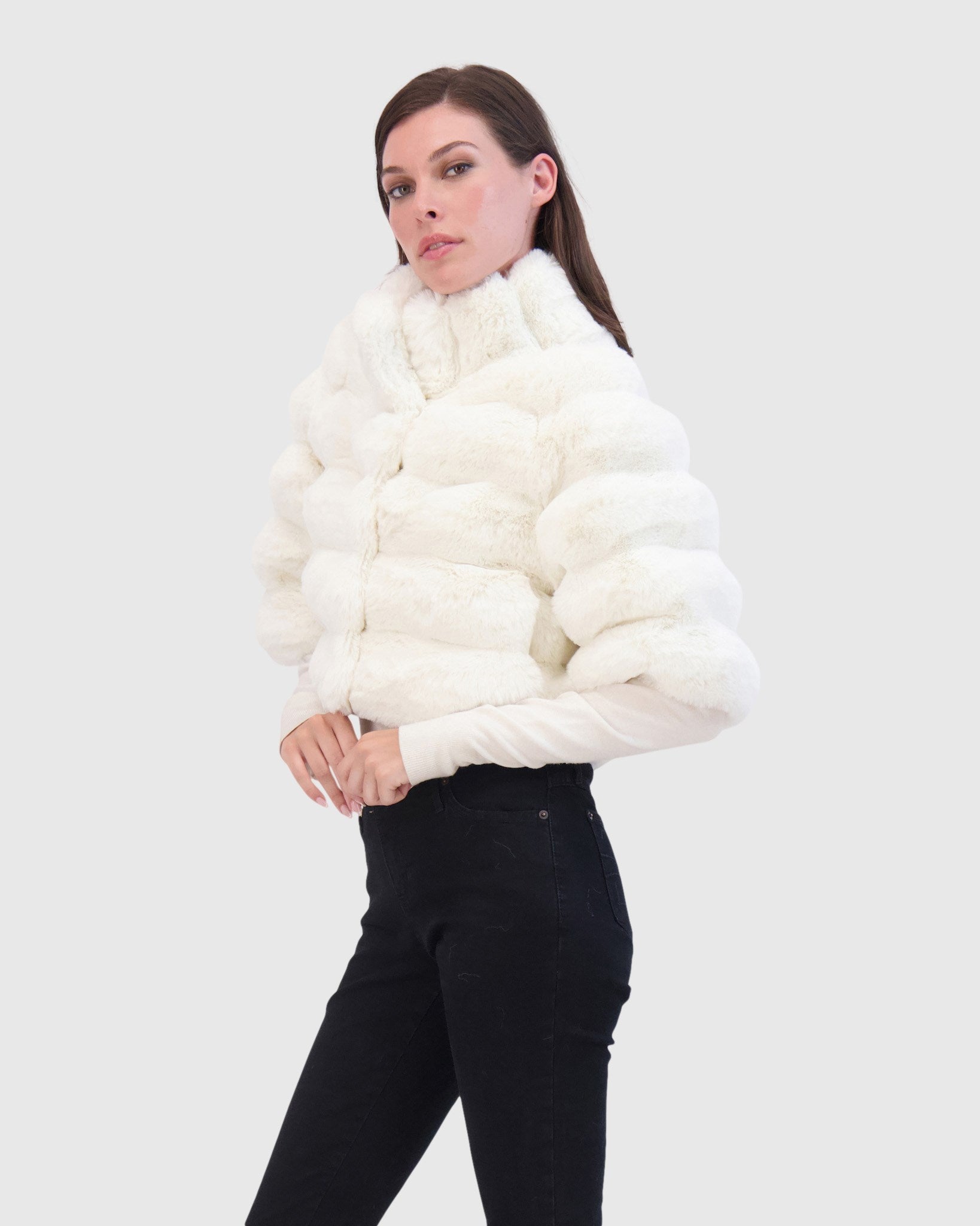 FUR-FREE CHINCHILLA (FAUX FUR) BOLERO