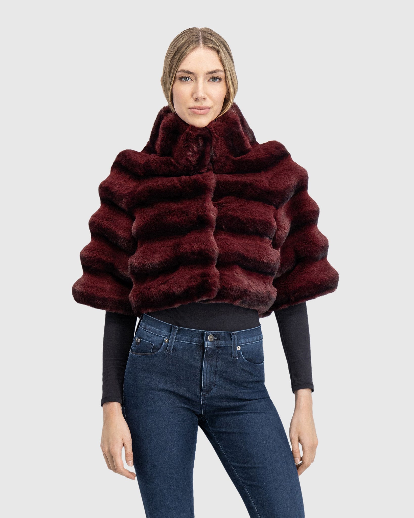 FUR-FREE CHINCHILLA (FAUX FUR) BOLERO