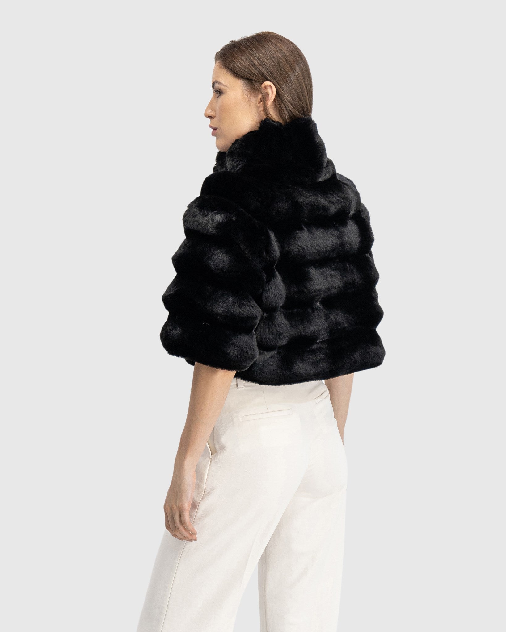 FUR-FREE CHINCHILLA (FAUX FUR) BOLERO