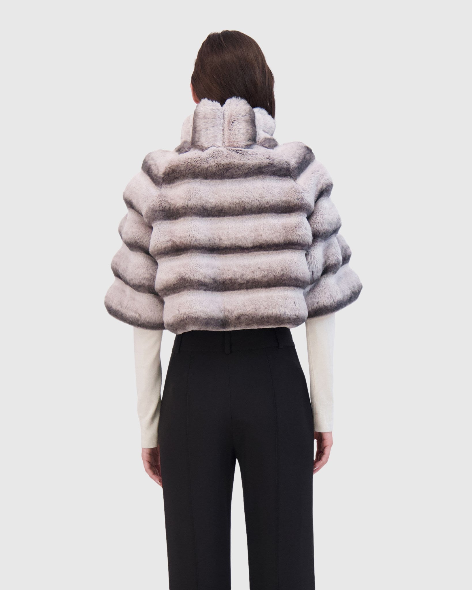 FUR-FREE CHINCHILLA (FAUX FUR) BOLERO