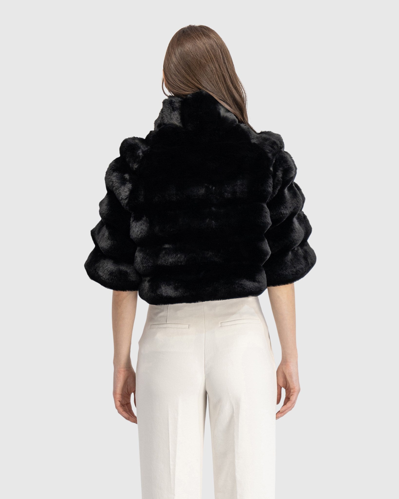 FUR-FREE CHINCHILLA (FAUX FUR) BOLERO