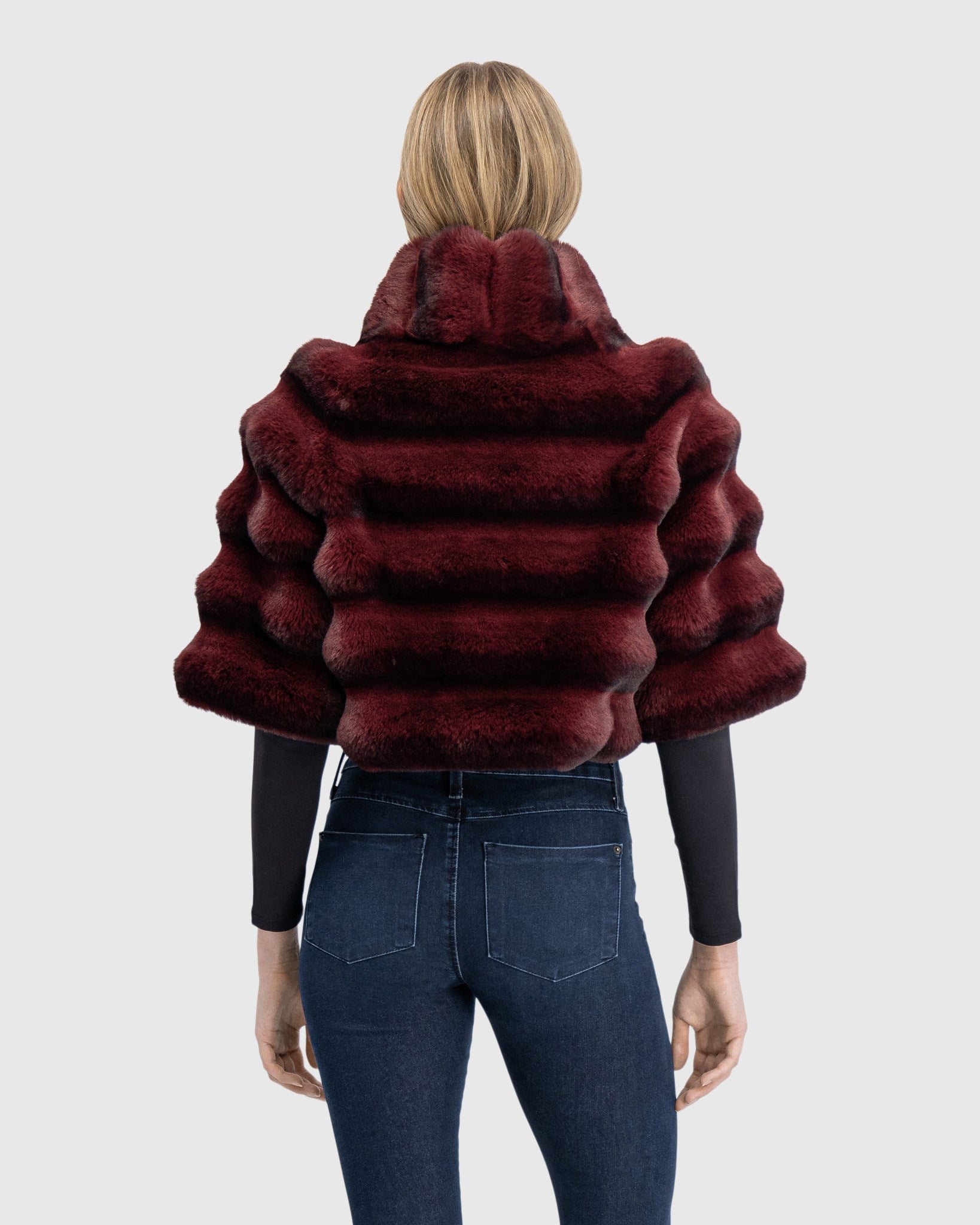 FUR-FREE CHINCHILLA (FAUX FUR) BOLERO