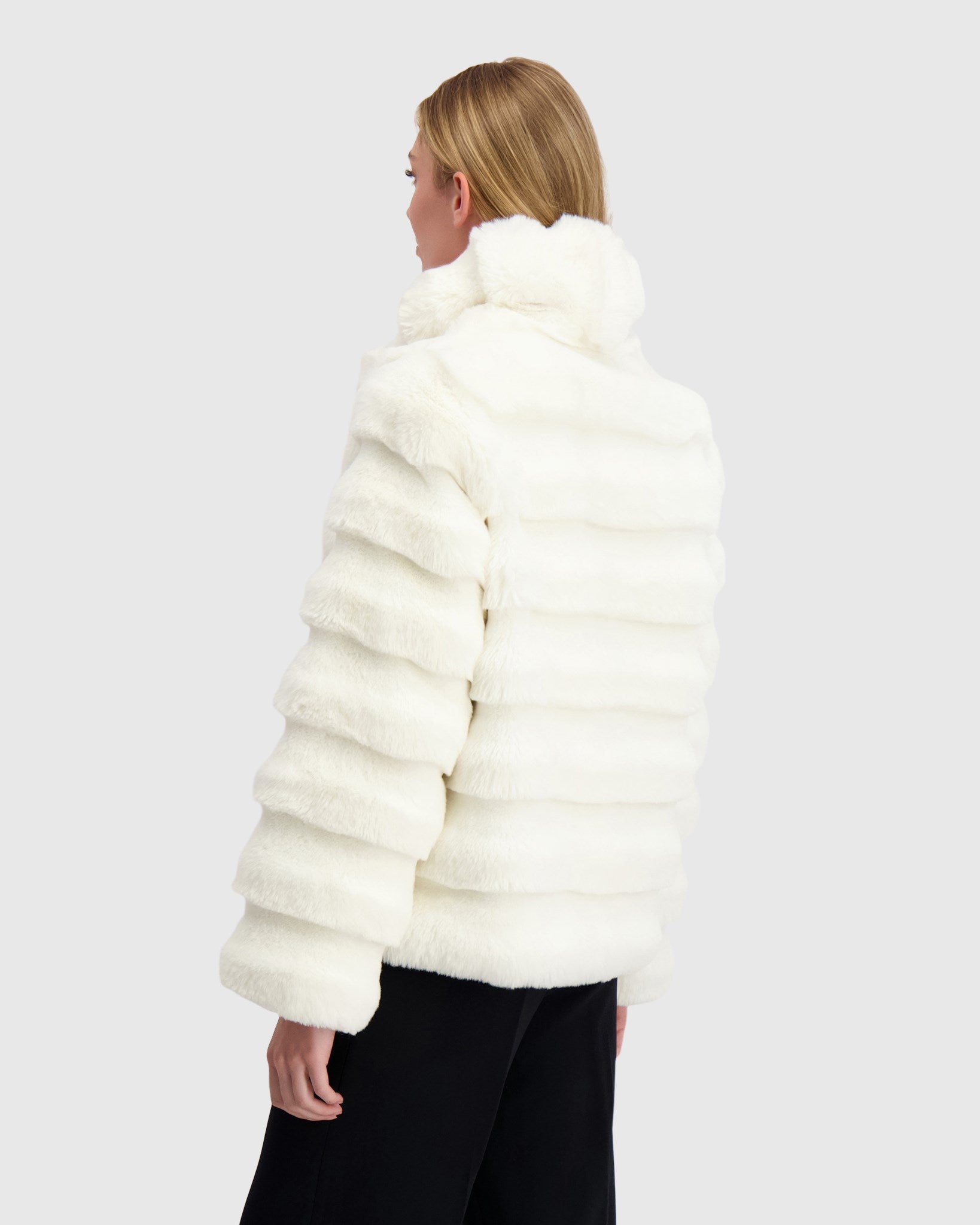 FUR-FREE CHINCHILLA (FAUX FUR) JACKET