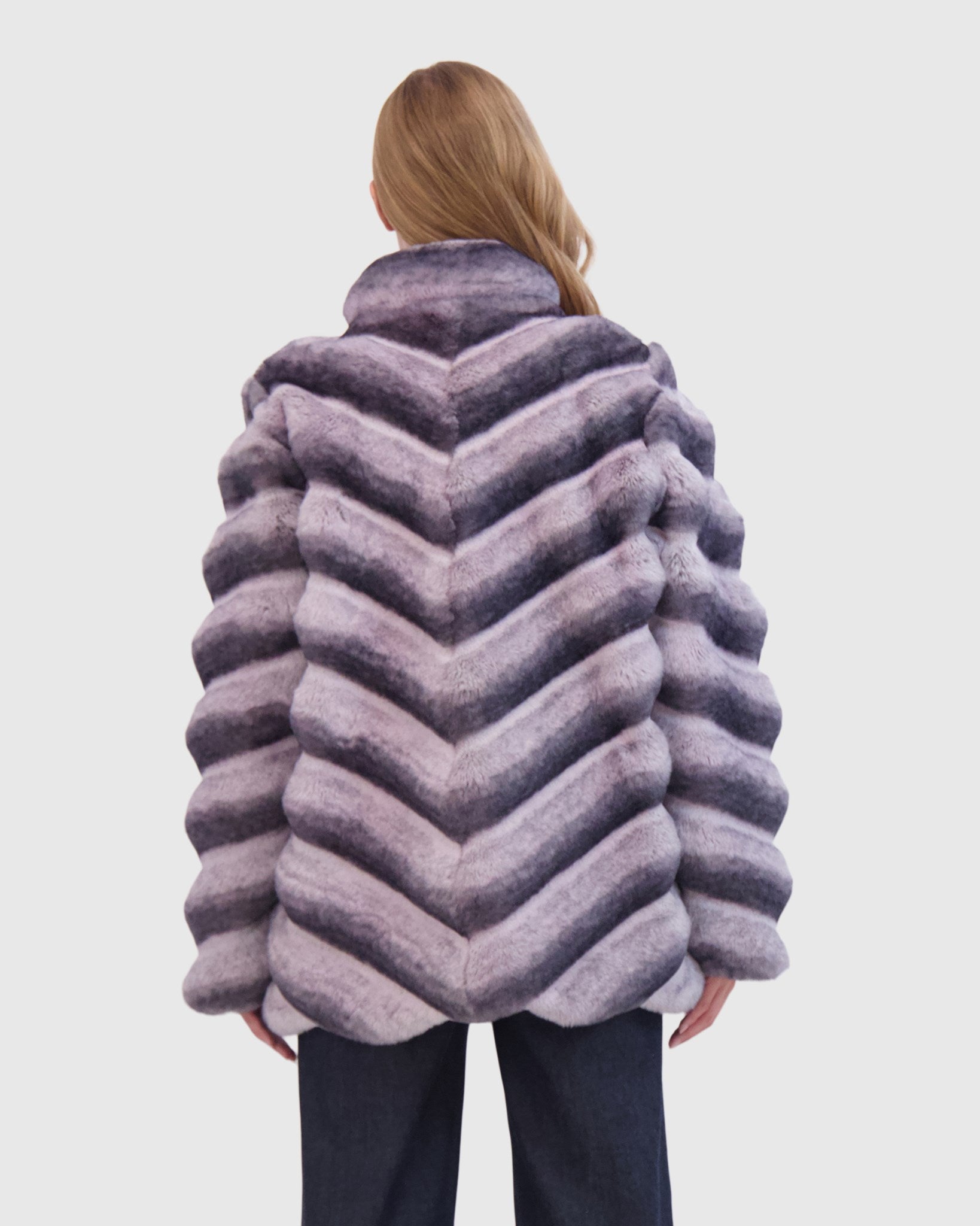 FUR-FREE CHINCHILLA (FAUX FUR) JACKET
