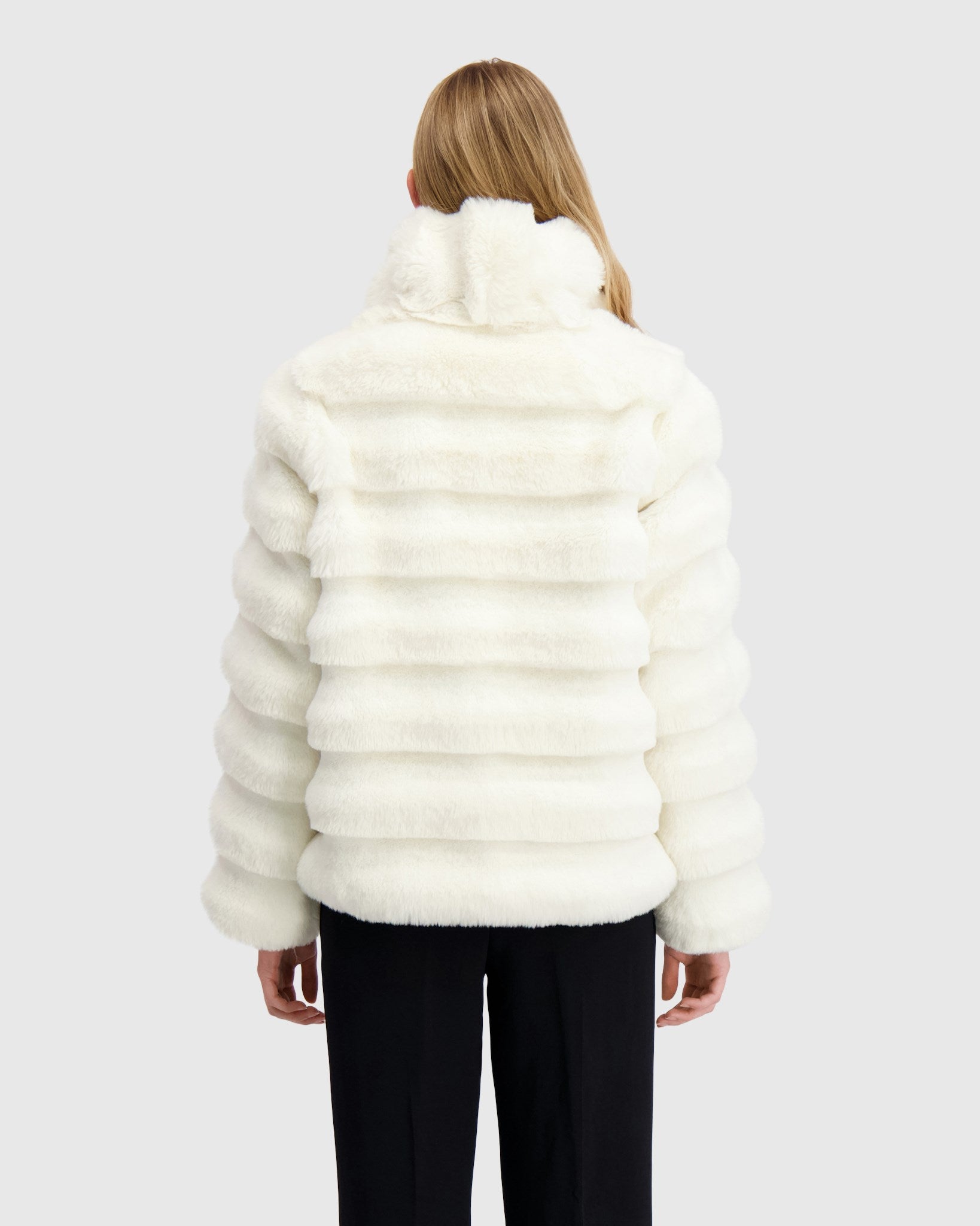 FUR-FREE CHINCHILLA (FAUX FUR) JACKET