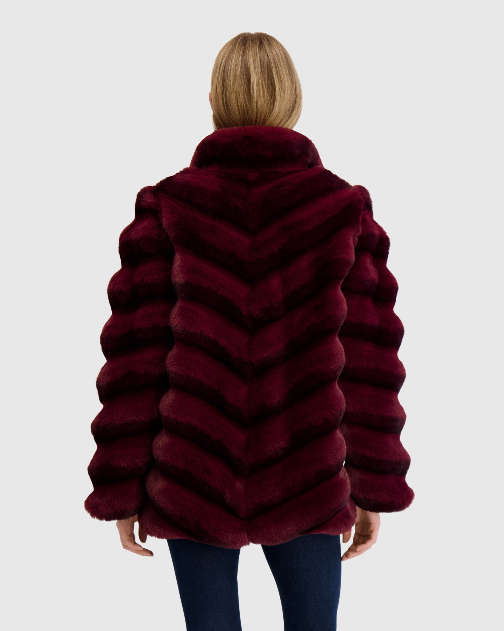 FUR-FREE CHINCHILLA (FAUX FUR) JACKET