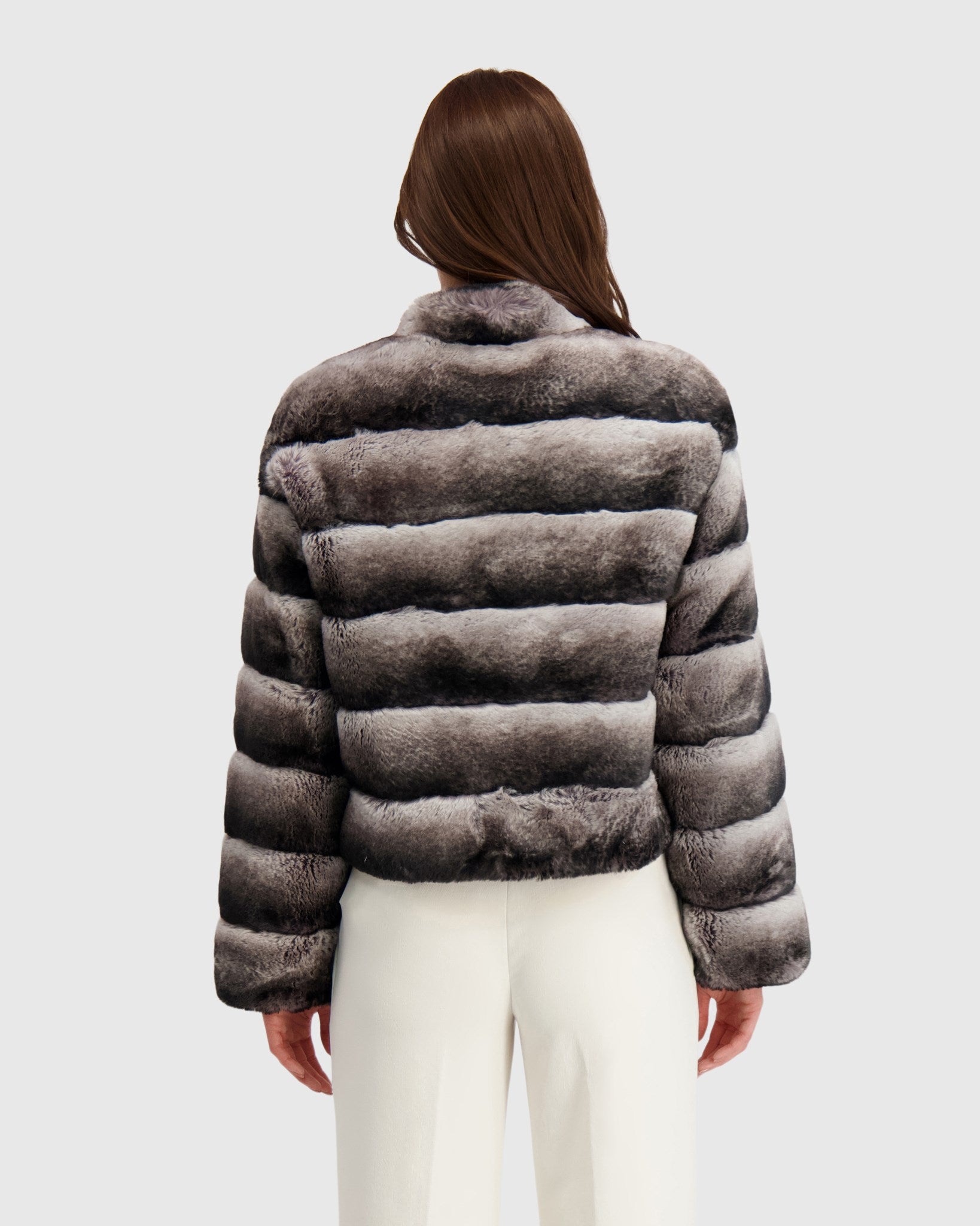 FUR-FREE CHINCHILLA (FAUX FUR) JACKET