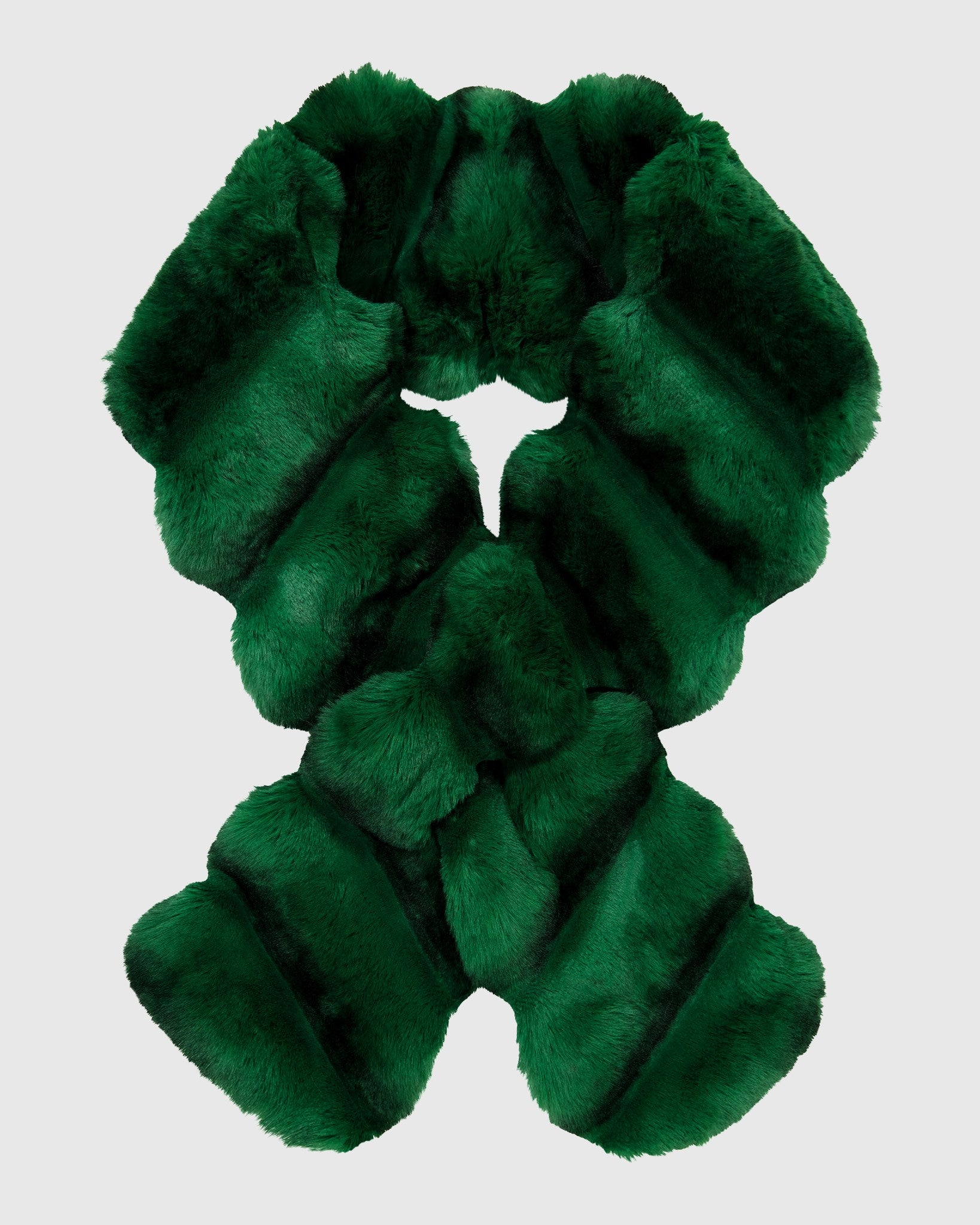 FUR-FREE CHINCHILLA (FAUX FUR) PULL THROUGH SCARF