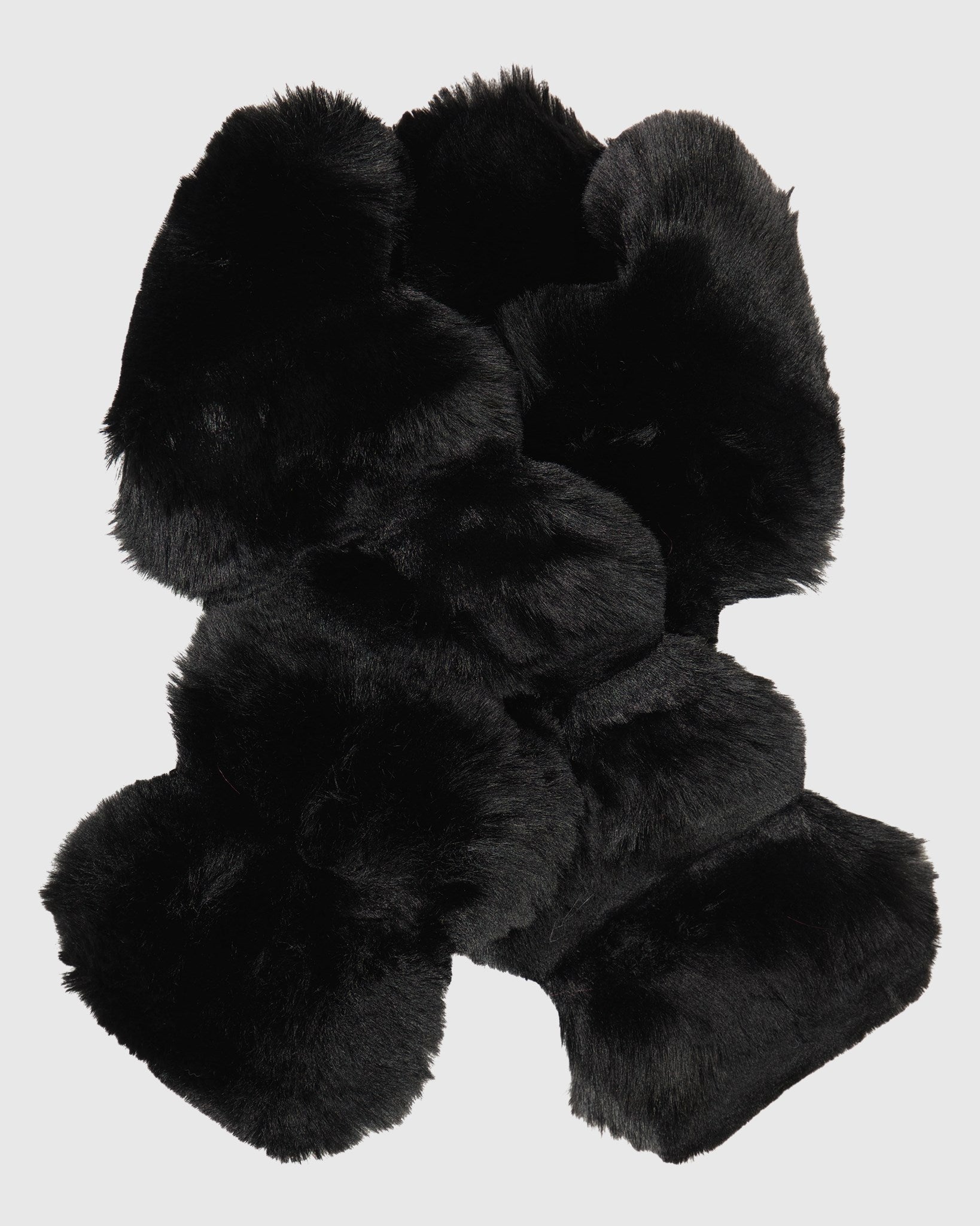FUR-FREE CHINCHILLA (FAUX FUR) PULL THROUGH SCARF