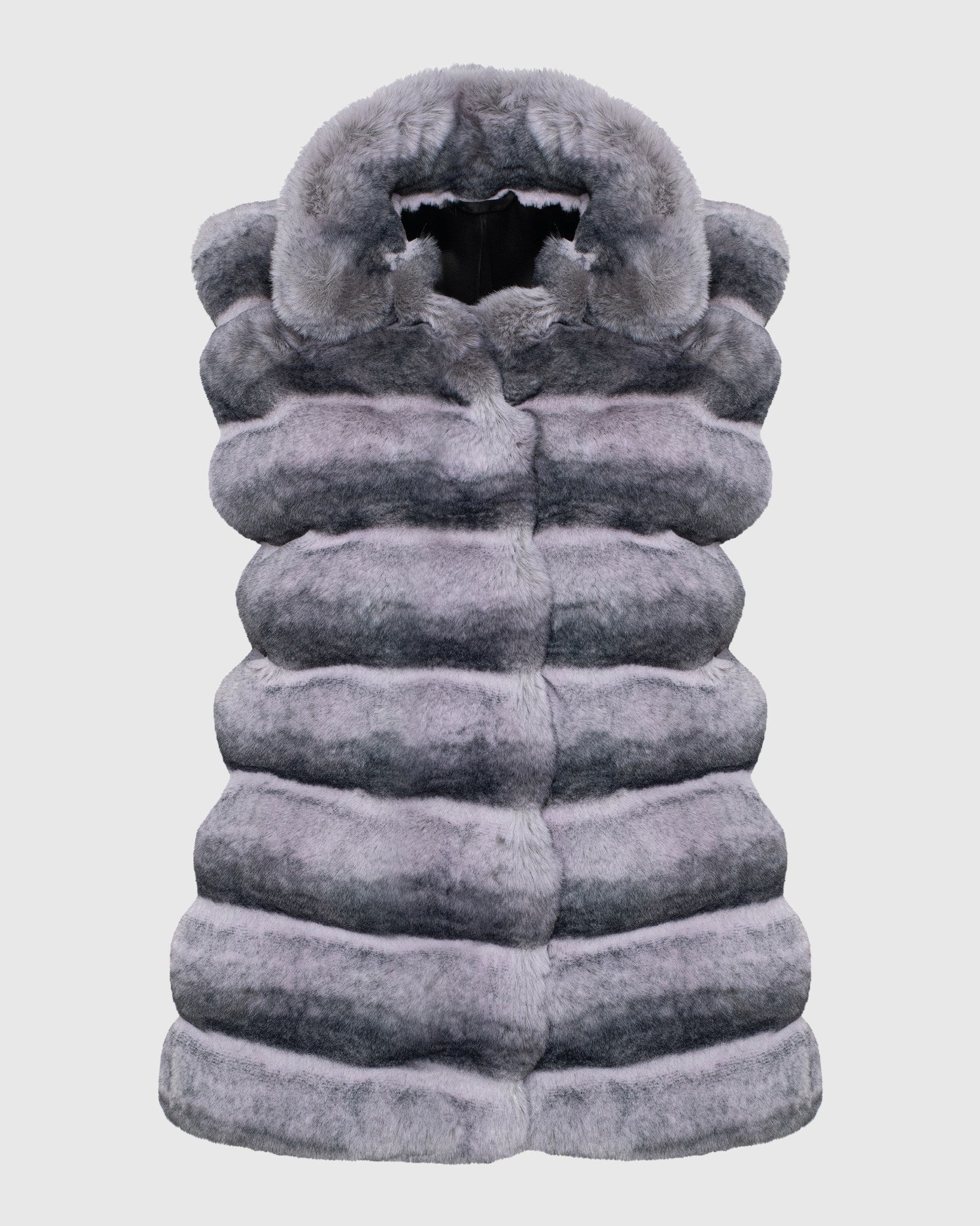 FUR-FREE CHINCHILLA (FAUX FUR) VEST