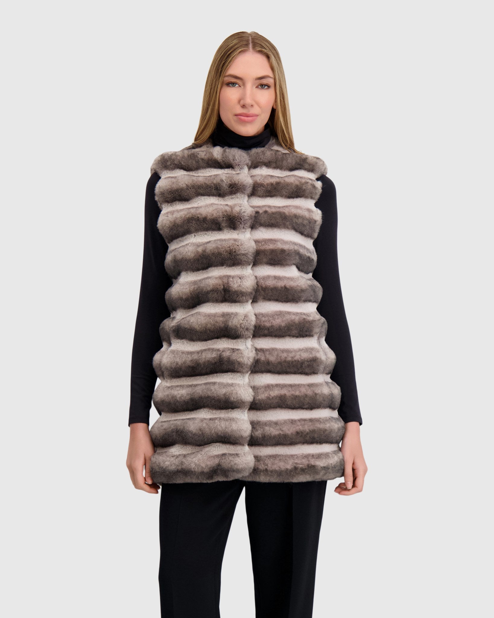 FUR-FREE CHINCHILLA (FAUX FUR) VEST