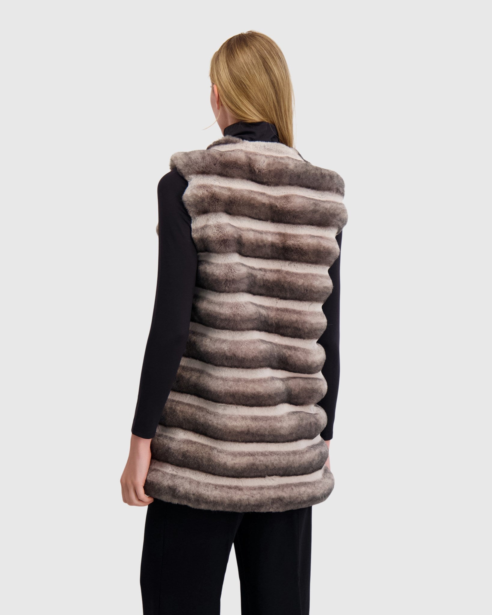 FUR-FREE CHINCHILLA (FAUX FUR) VEST