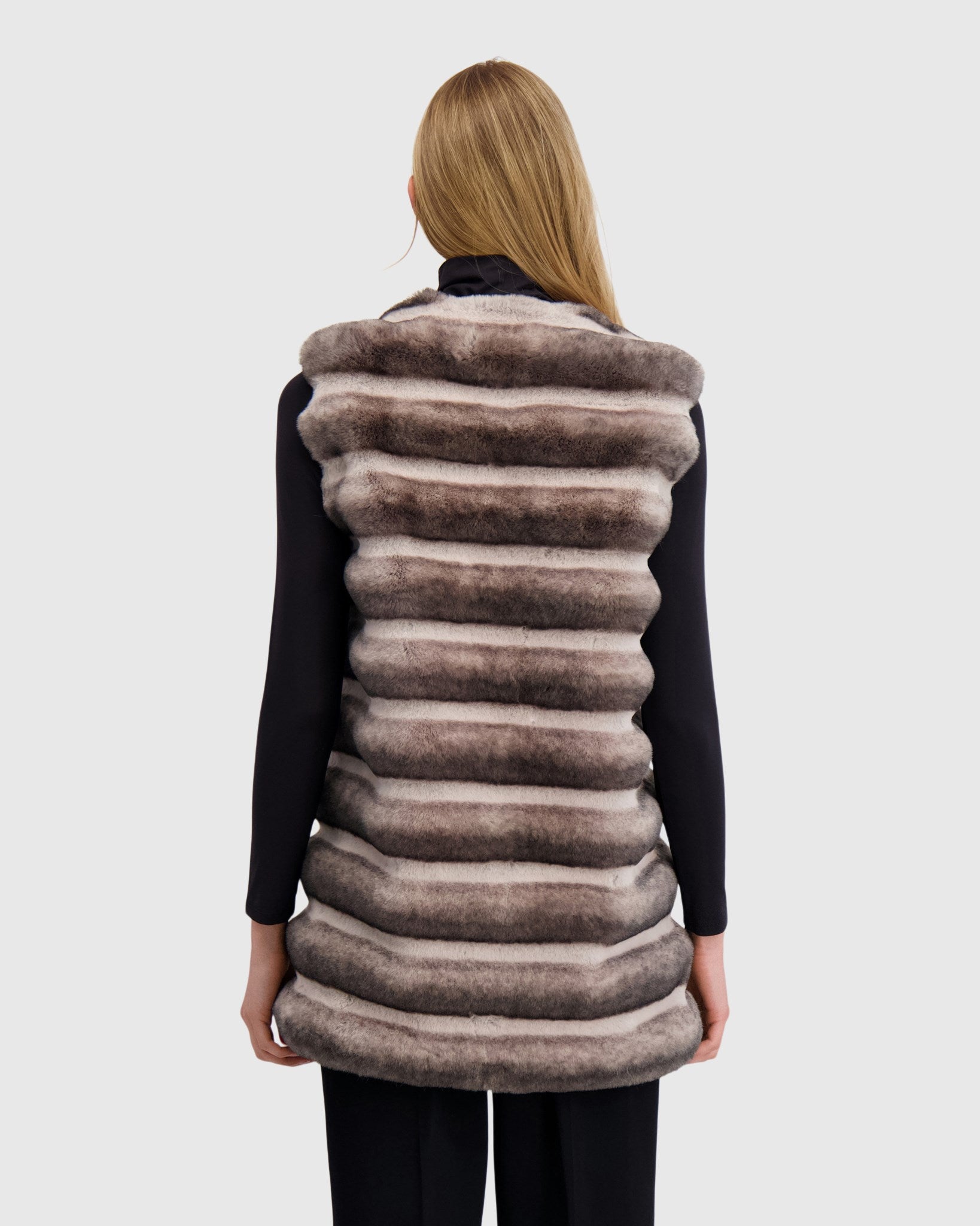 FUR-FREE CHINCHILLA (FAUX FUR) VEST
