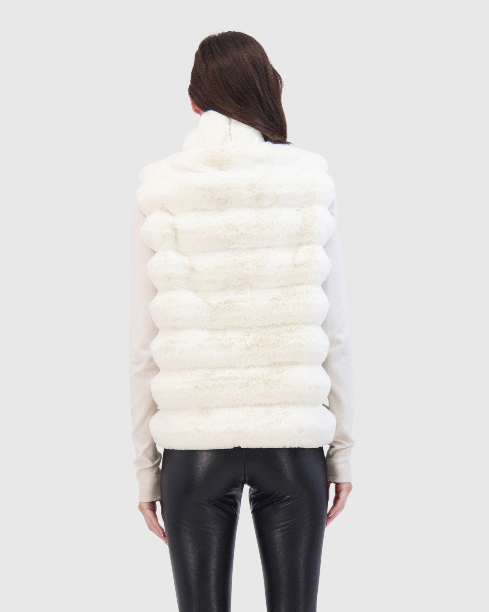 FUR-FREE CHINCHILLA (FAUX FUR) VEST