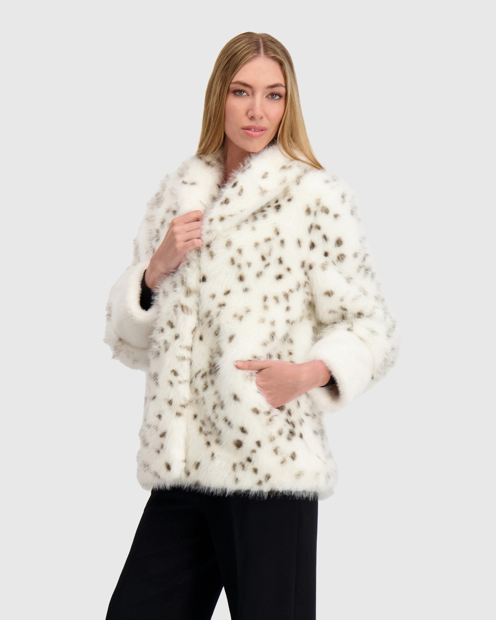 FUR-FREE FOX AND MINK (FAUX FUR) JACKET