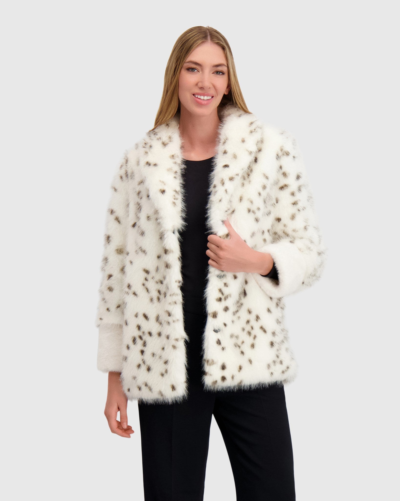 FUR-FREE FOX AND MINK (FAUX FUR) JACKET