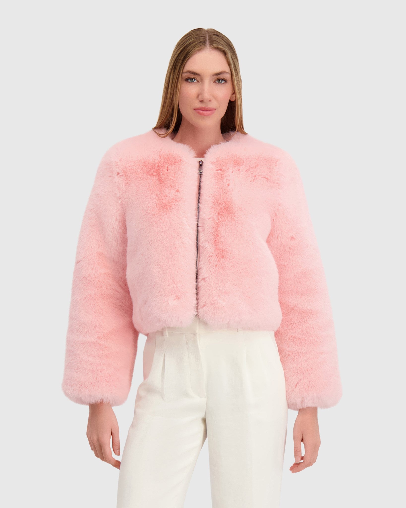 FUR-FREE FOX (FAUX FUR) BOLERO