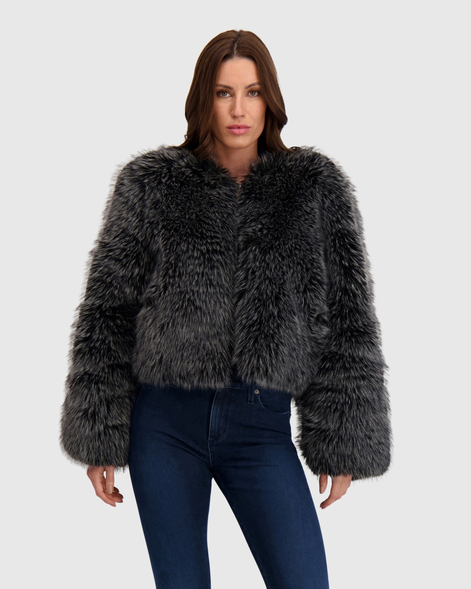 FUR-FREE FOX (FAUX FUR) BOLERO