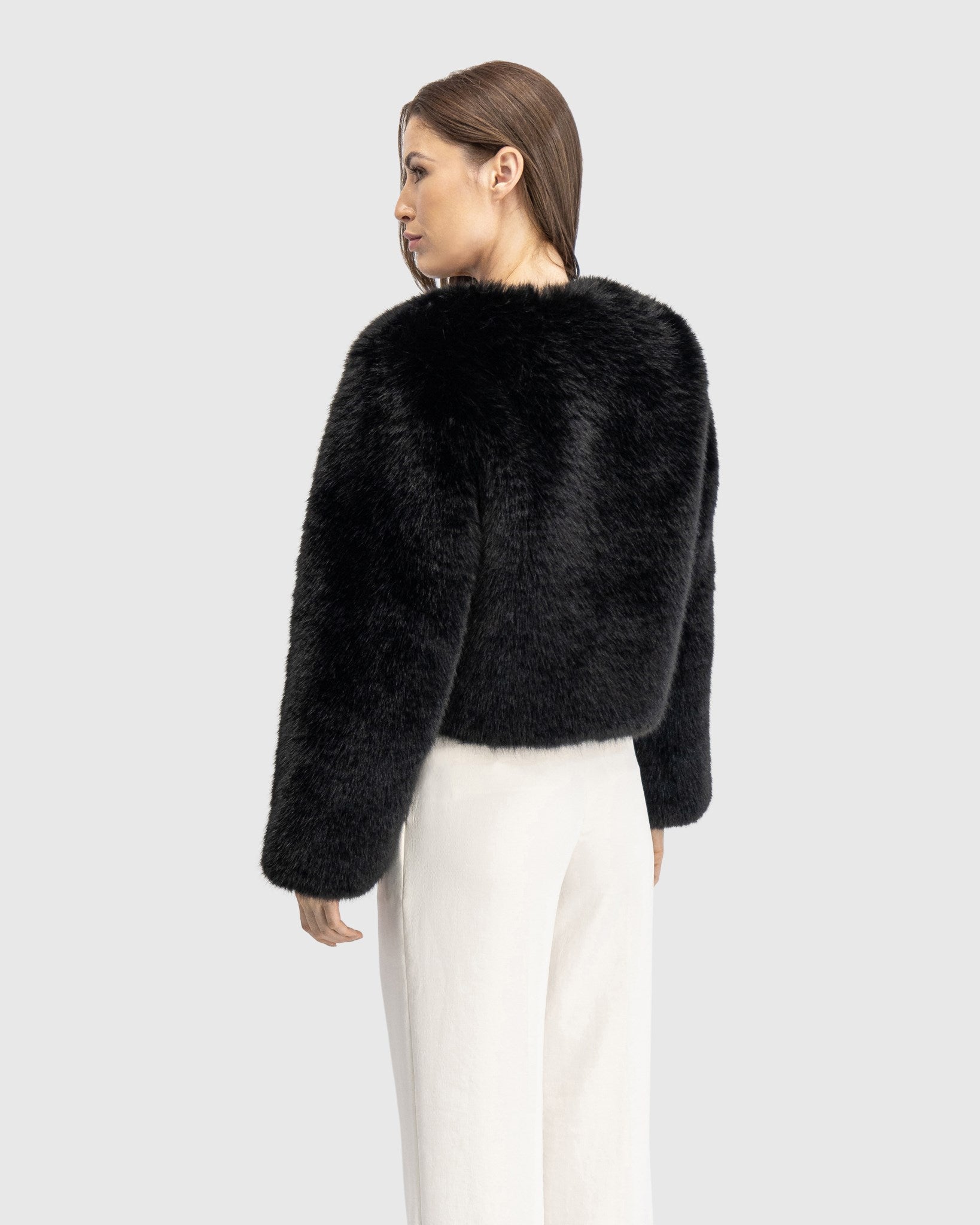 FUR-FREE FOX (FAUX FUR) BOLERO