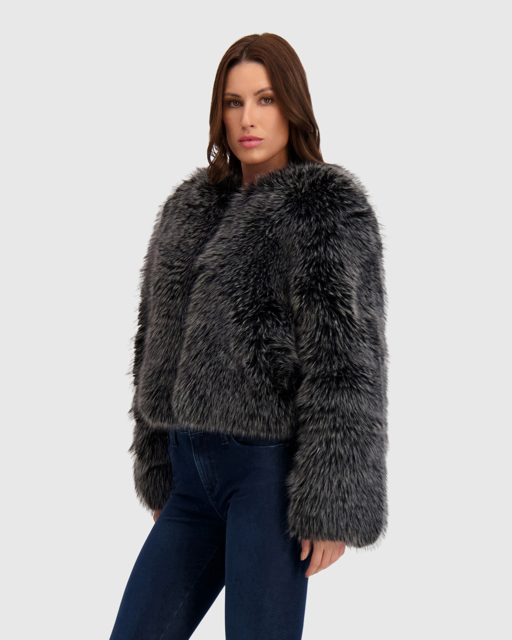 FUR-FREE FOX (FAUX FUR) BOLERO