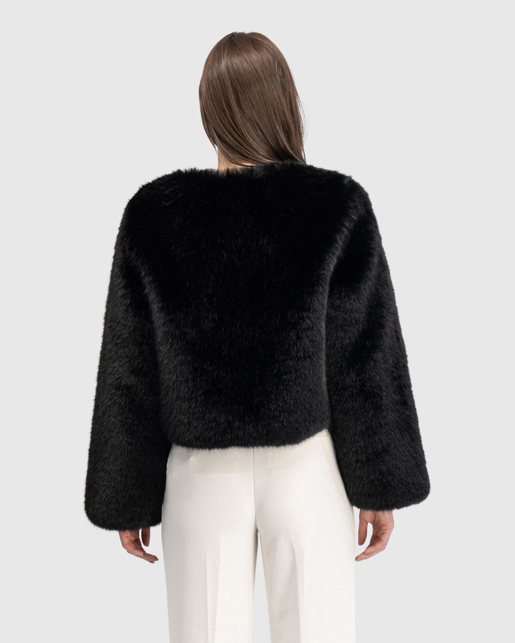 FUR-FREE FOX (FAUX FUR) BOLERO