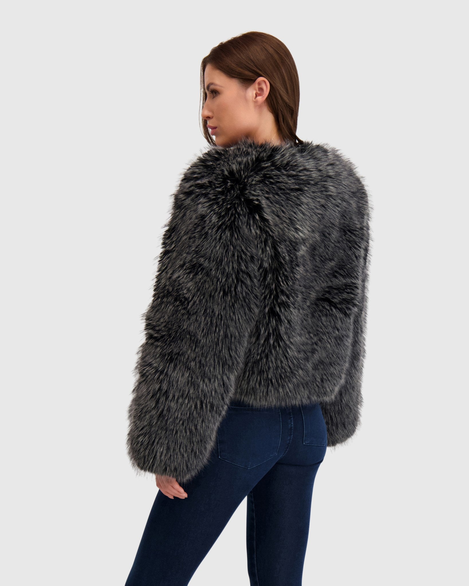 FUR-FREE FOX (FAUX FUR) BOLERO