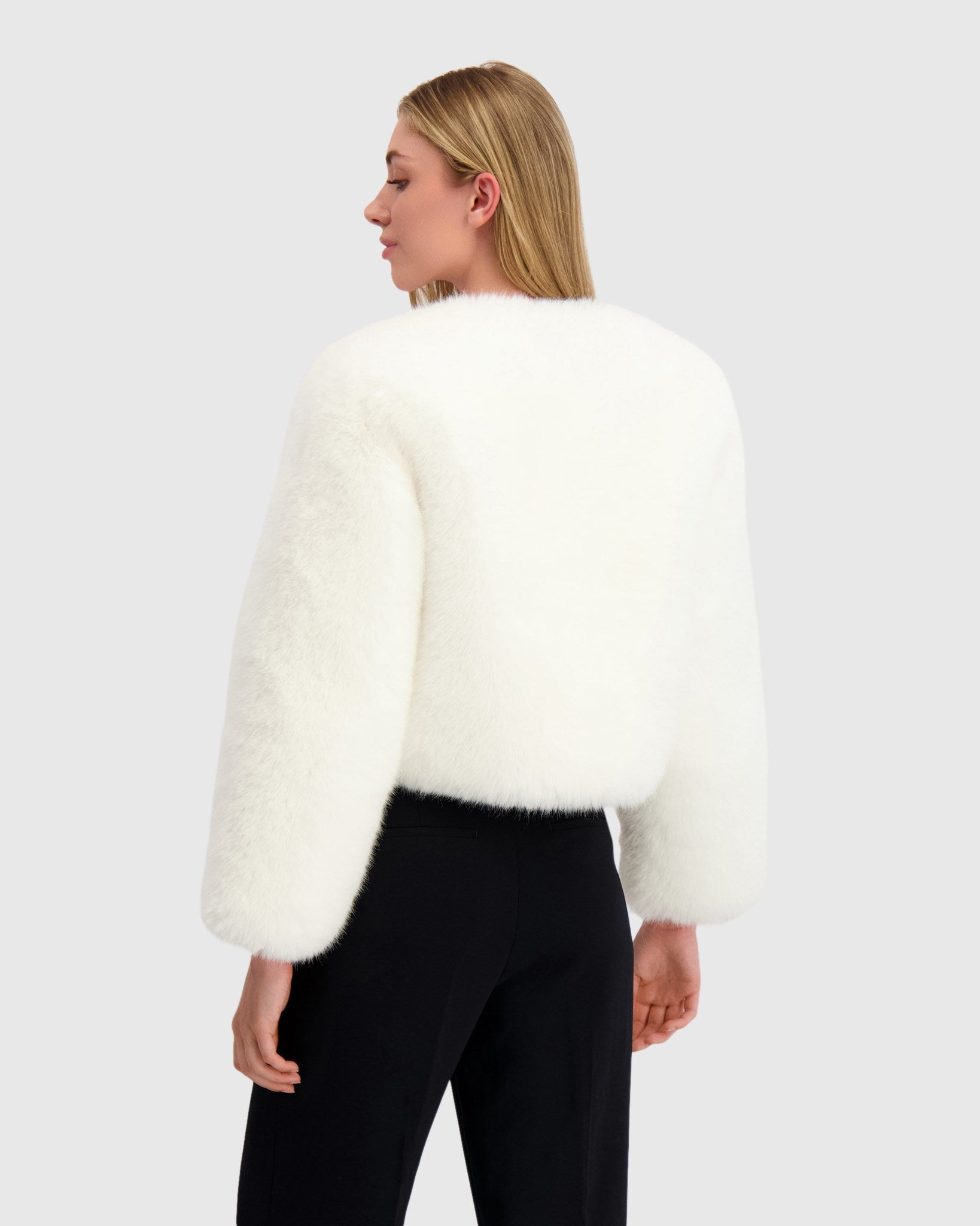 FUR-FREE FOX (FAUX FUR) BOLERO