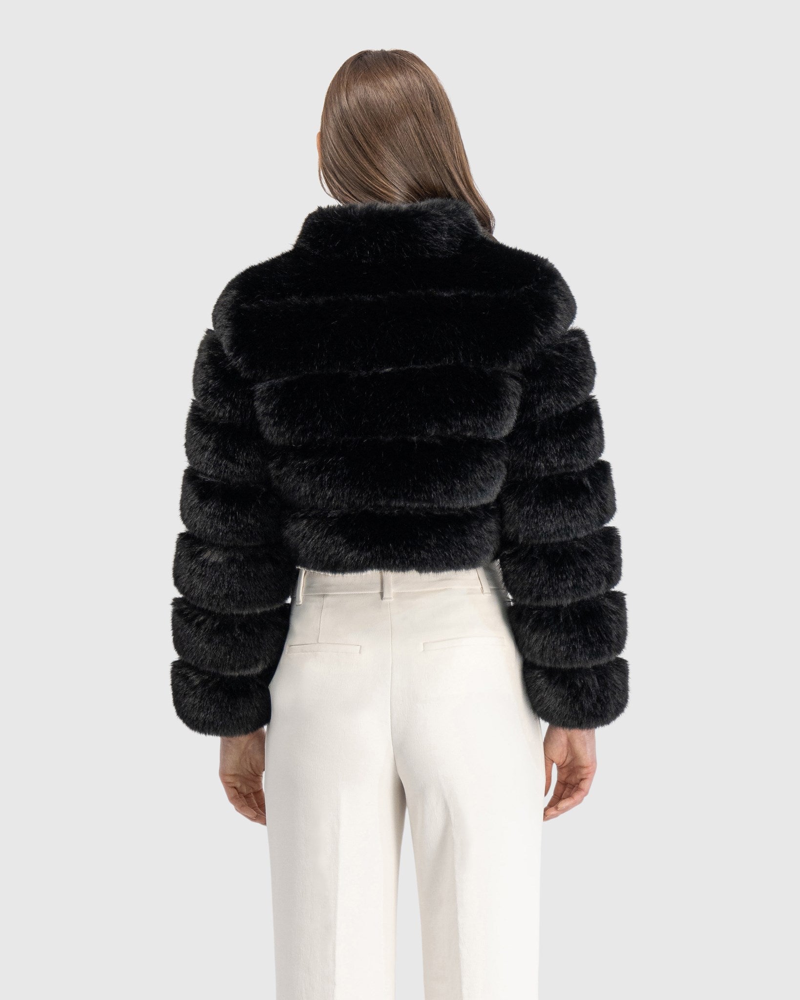 FUR-FREE FOX (FAUX FUR) BOLERO