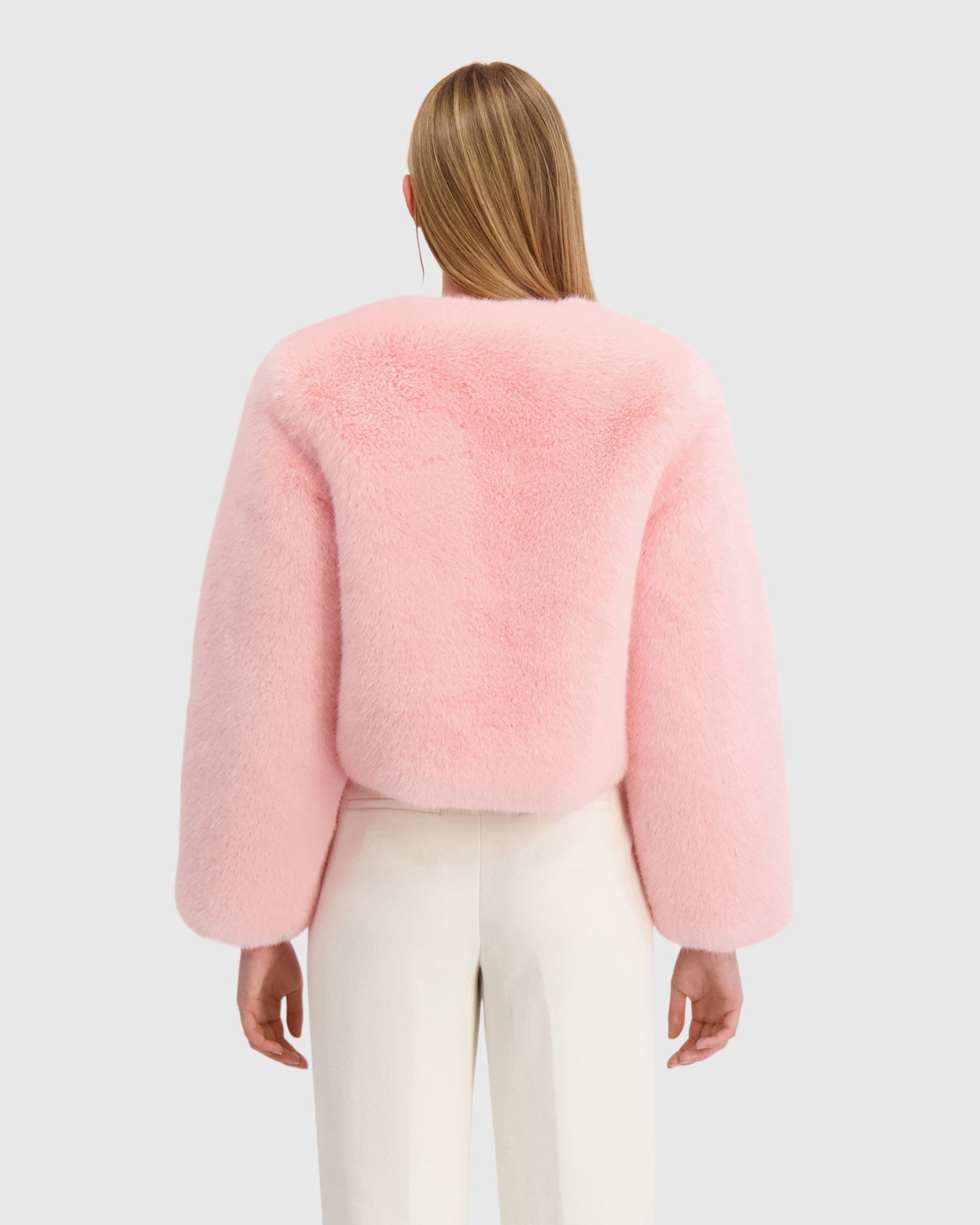 FUR-FREE FOX (FAUX FUR) BOLERO