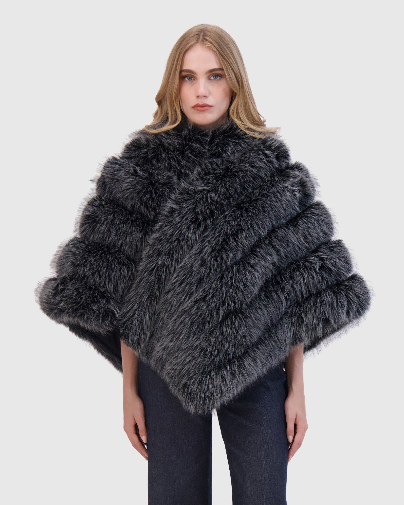 FUR-FREE FOX (FAUX FUR) CAPE