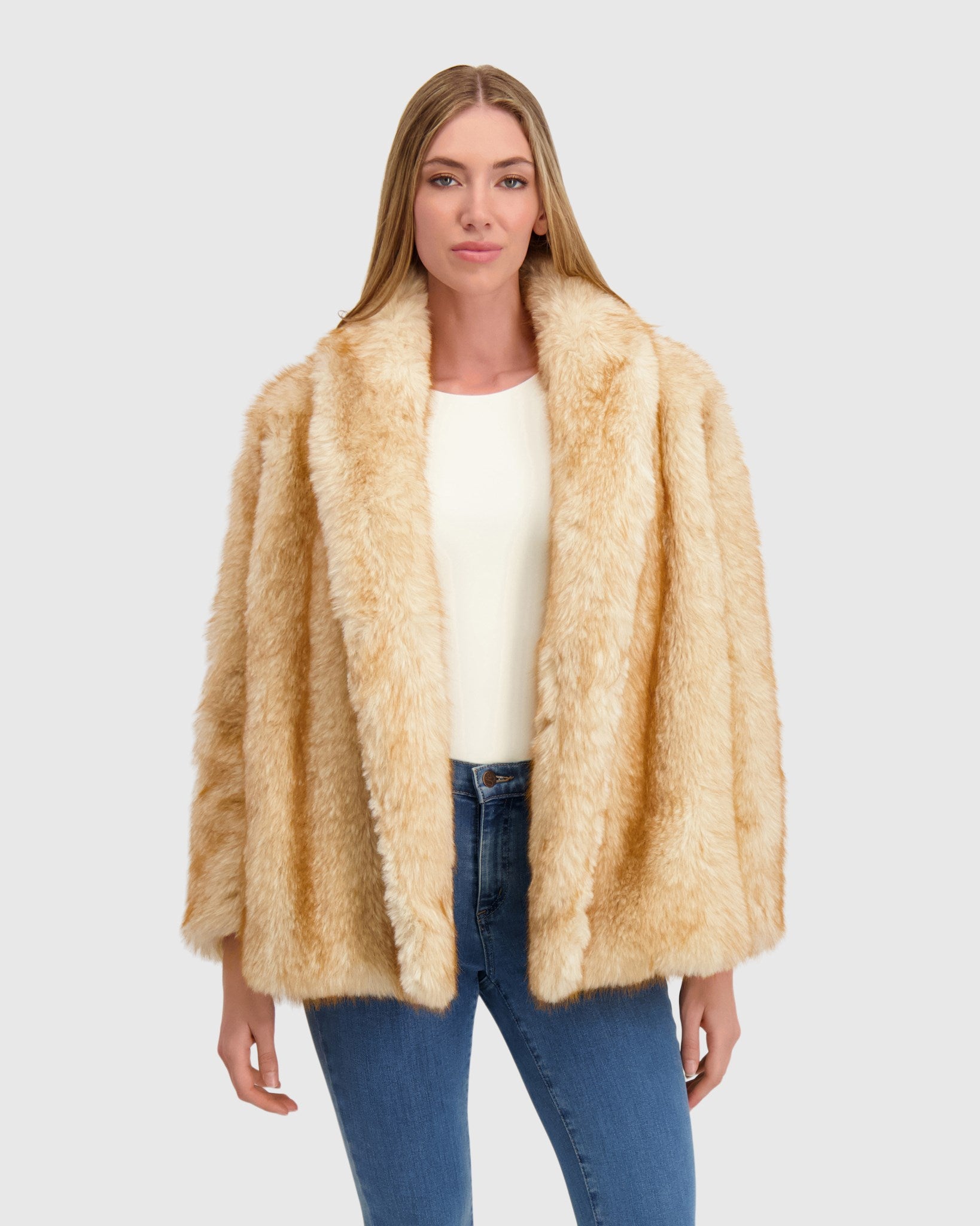 FUR-FREE FOX (FAUX FUR) JACKET