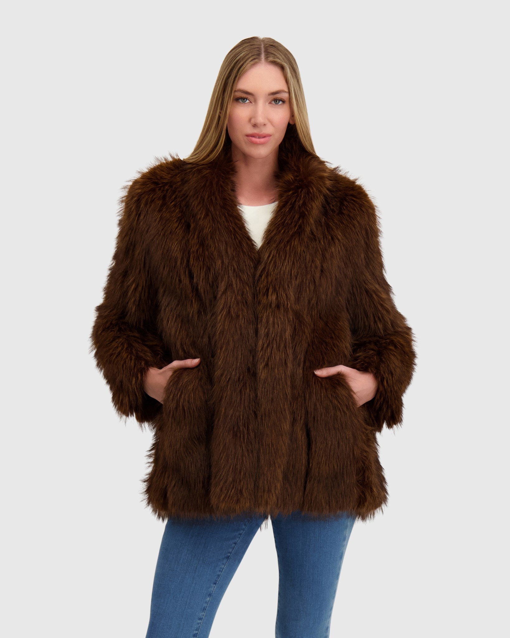 FUR-FREE FOX (FAUX FUR) JACKET