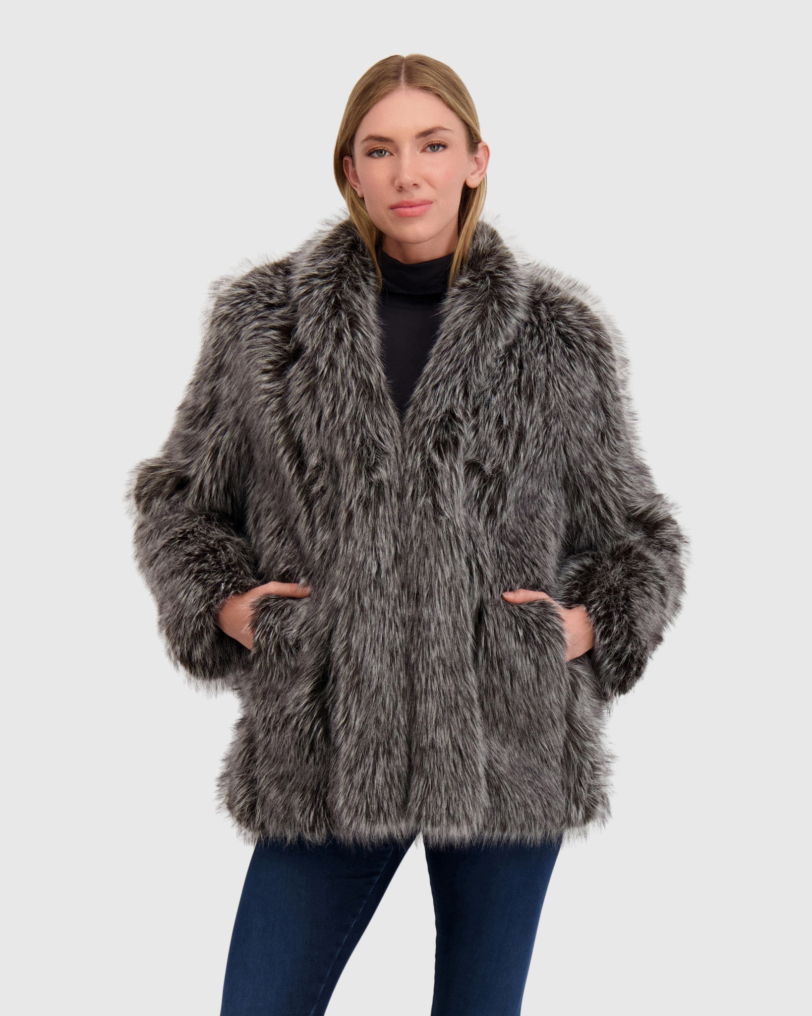 FUR-FREE FOX (FAUX FUR) JACKET