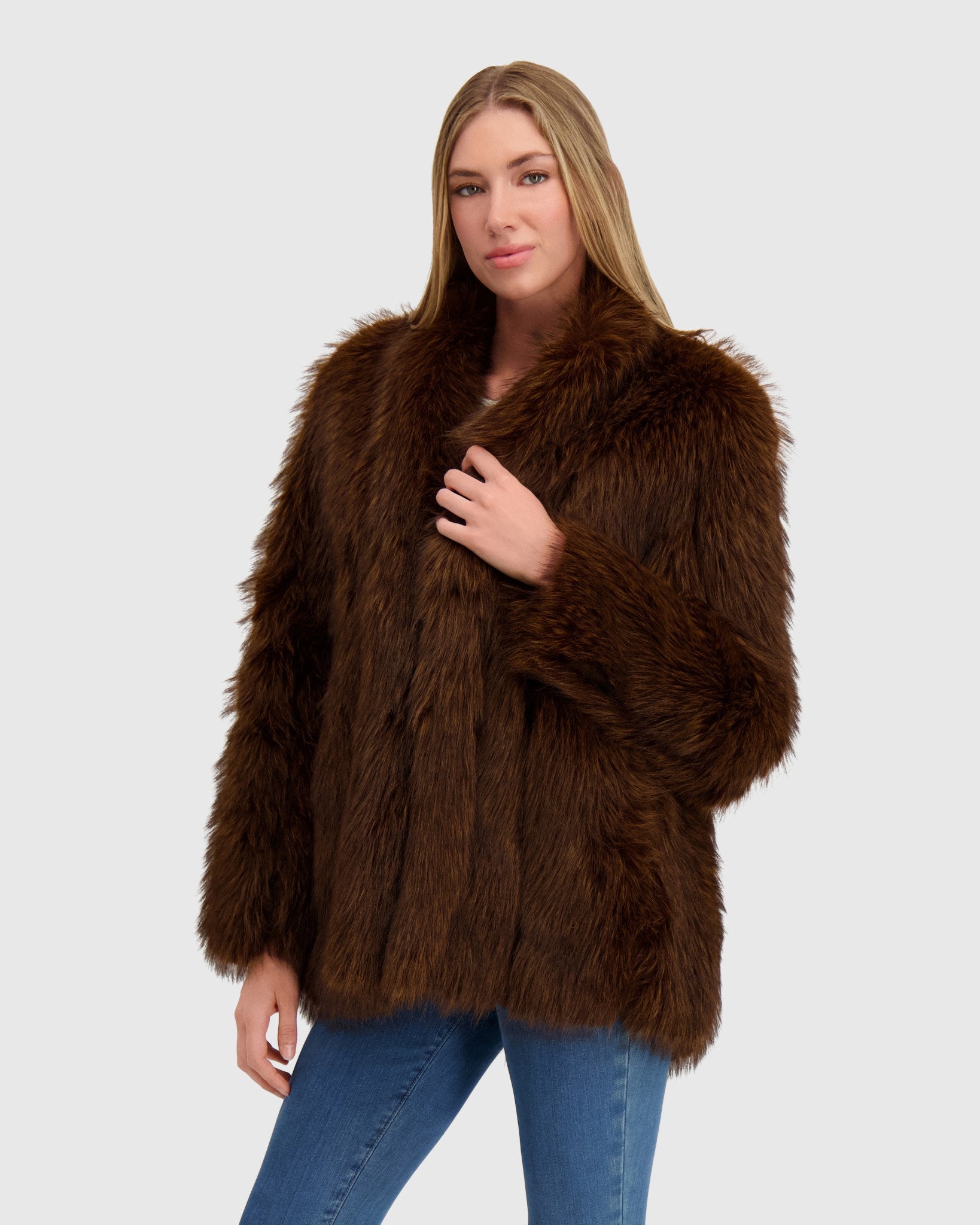 FUR-FREE FOX (FAUX FUR) JACKET