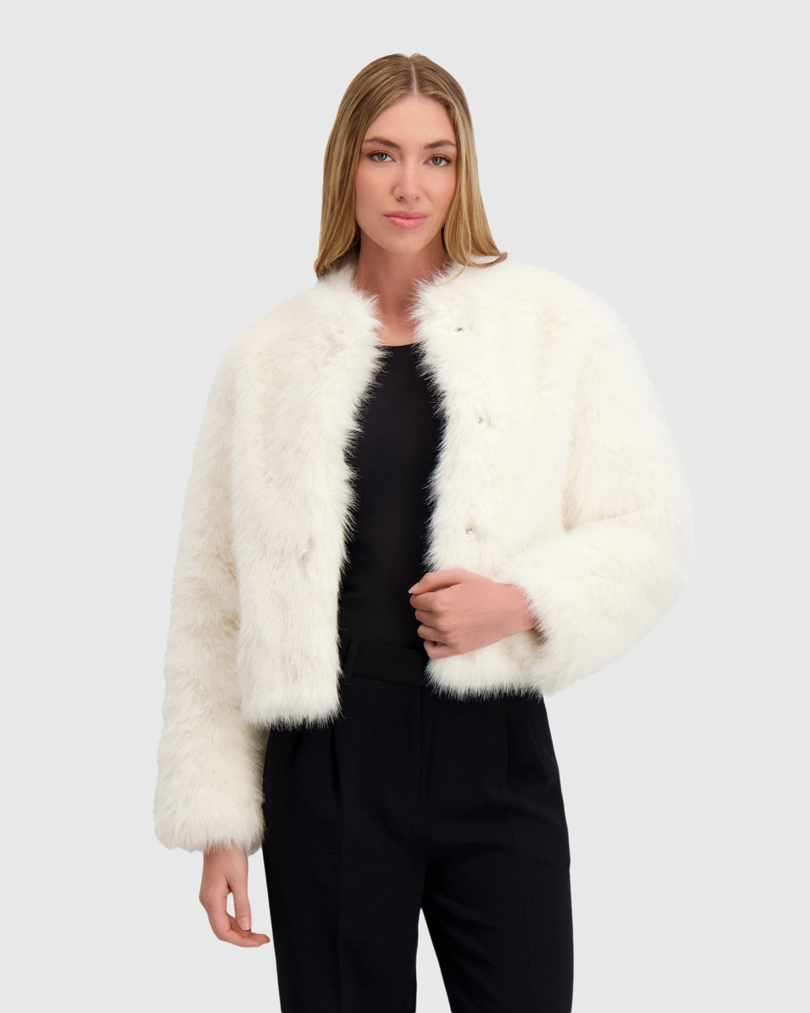 FUR-FREE FOX (FAUX FUR) JACKET