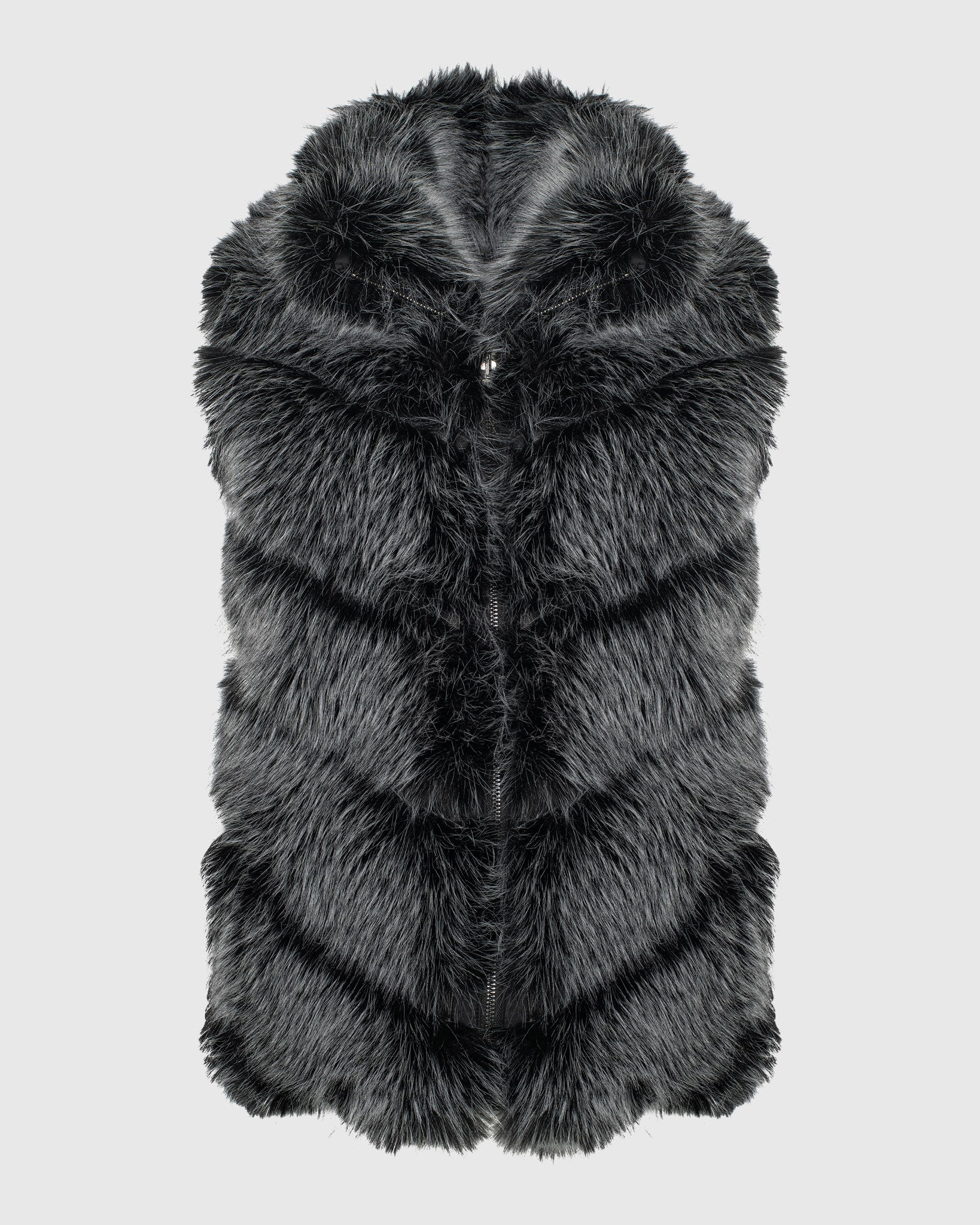 FUR-FREE FOX (FAUX FUR) REVERSIBLE VEST