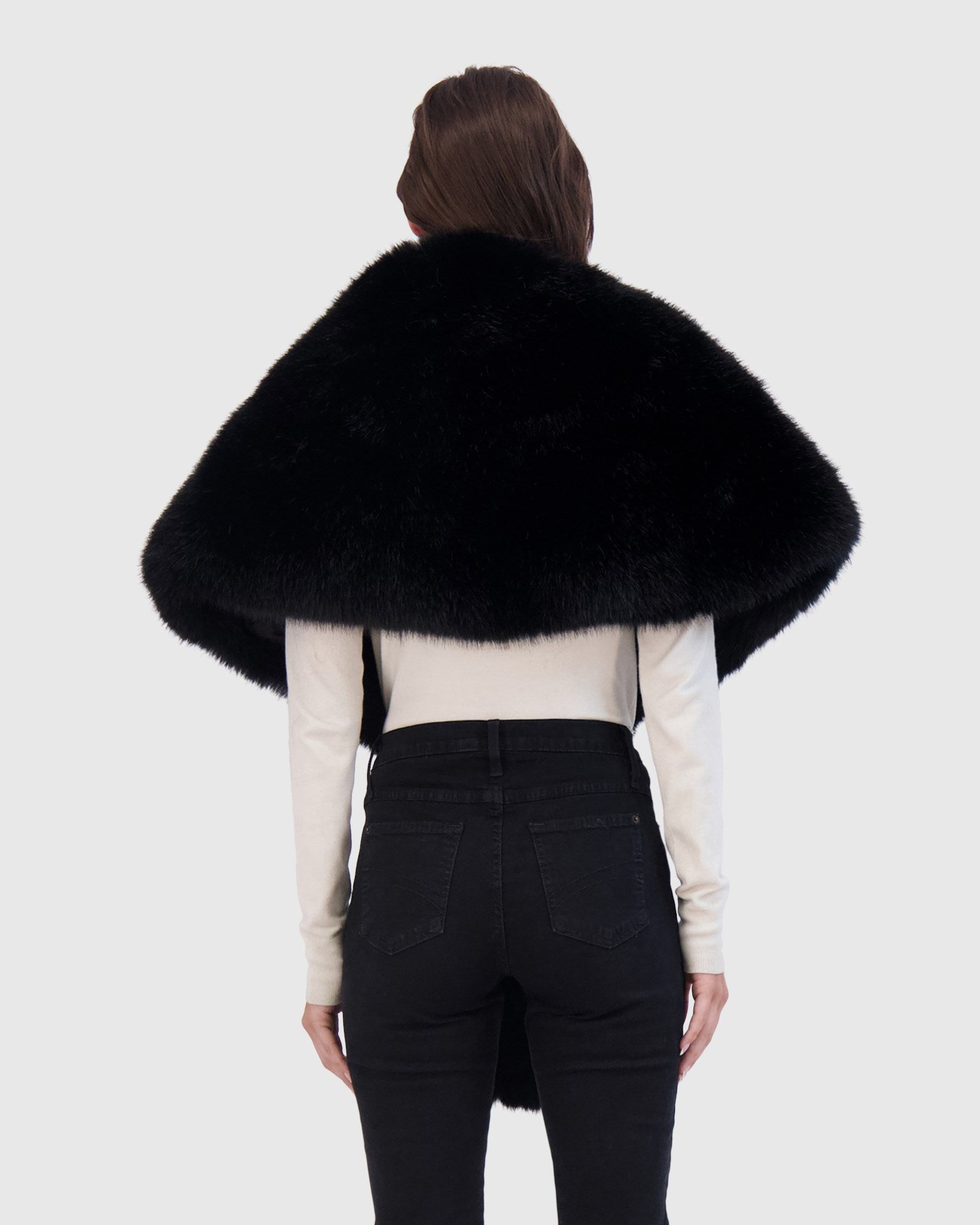 FUR-FREE FOX (FAUX FUR) STOLE