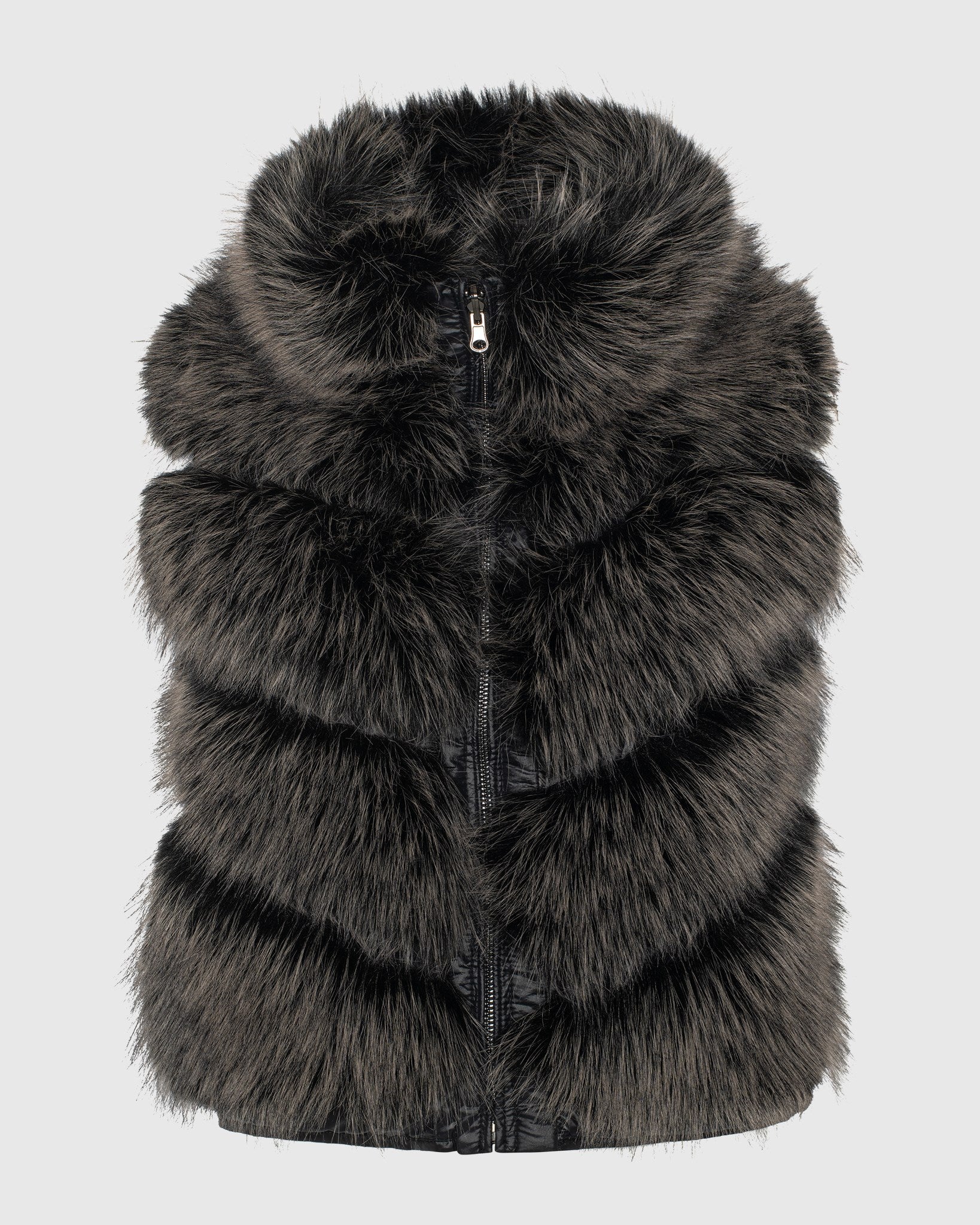 FUR-FREE FOX (FAUX FUR) VEST REVERSIBLE TO DOWN