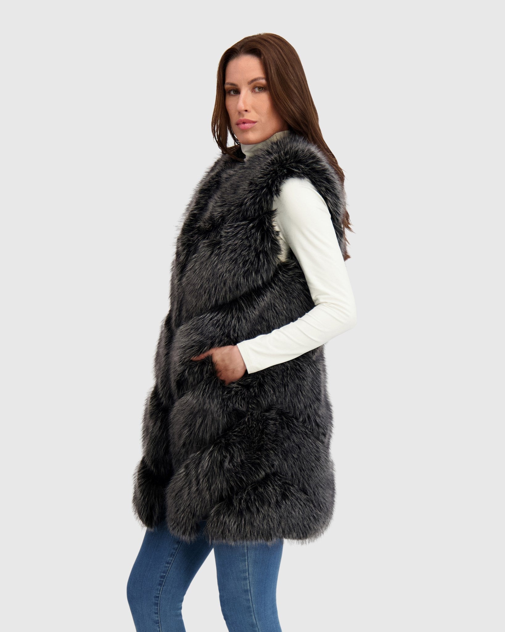 FUR-FREE FOX (FAUX FUR) VEST