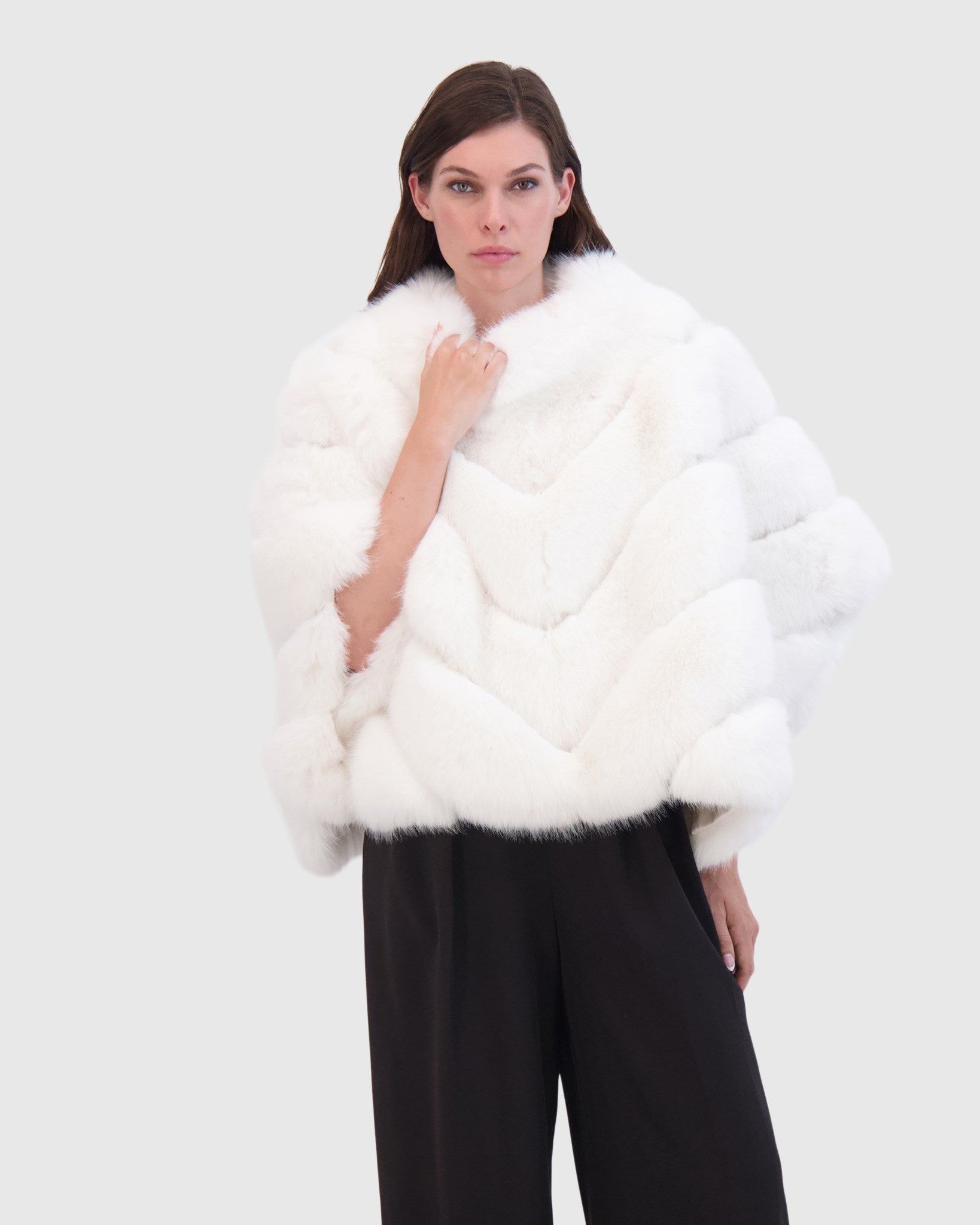 FUR-FREE FOX (FAUX FUR) CAPE